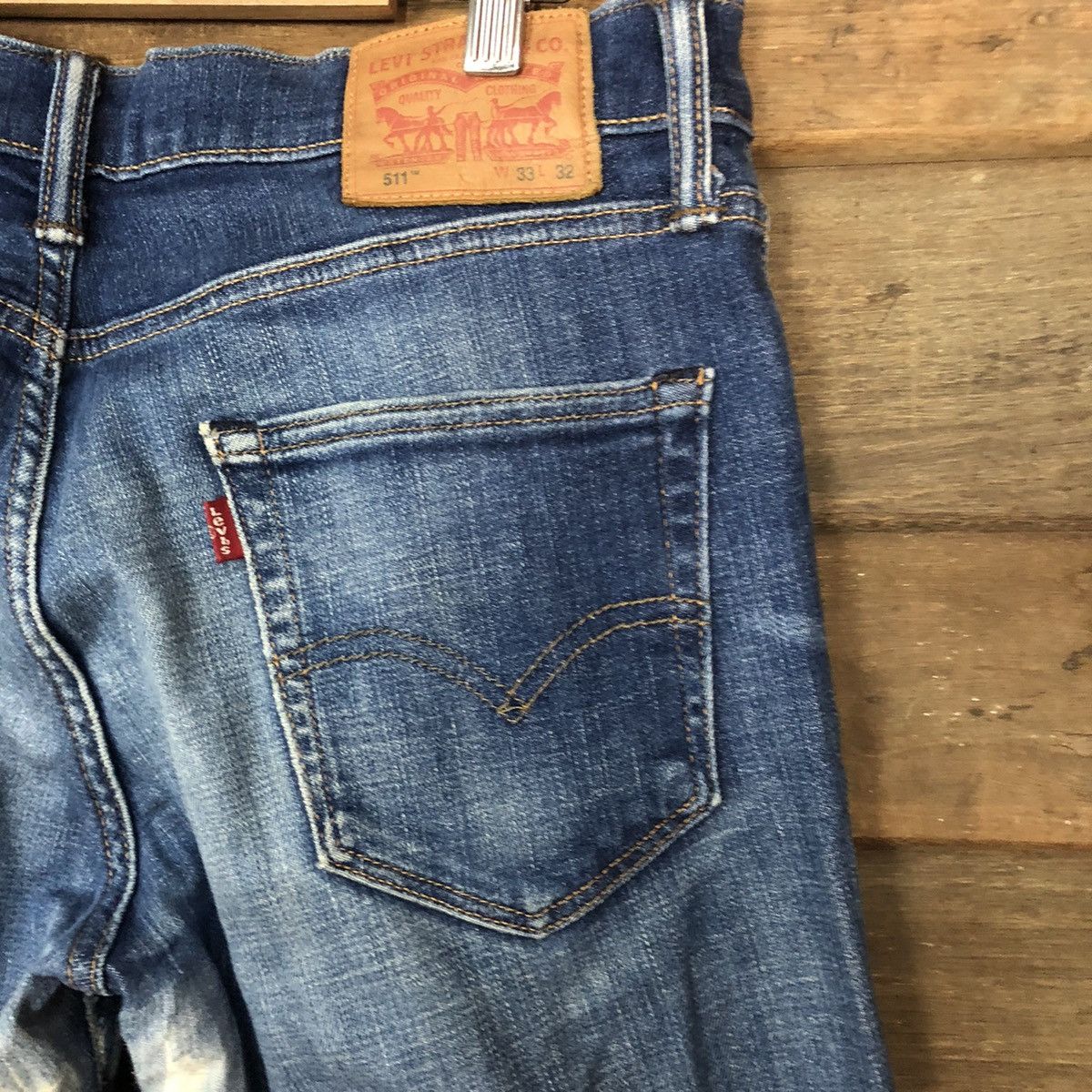 Levi's DLS Levis Blue Denim Pants #BB537 Size US 32 / EU 48 - 14 Thumbnail