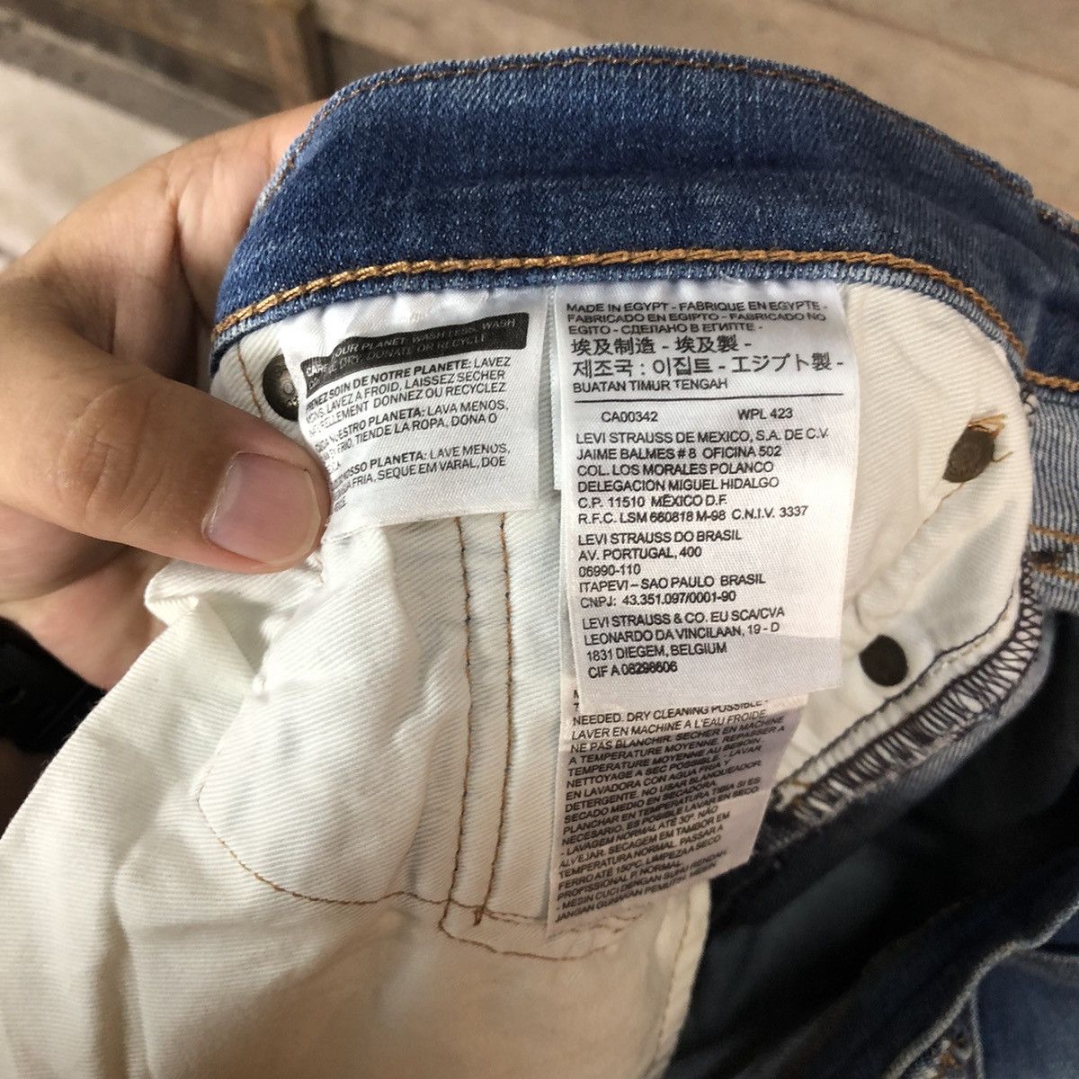 Levi's DLS Levis Blue Denim Pants #BB537 Size US 32 / EU 48 - 17 Thumbnail