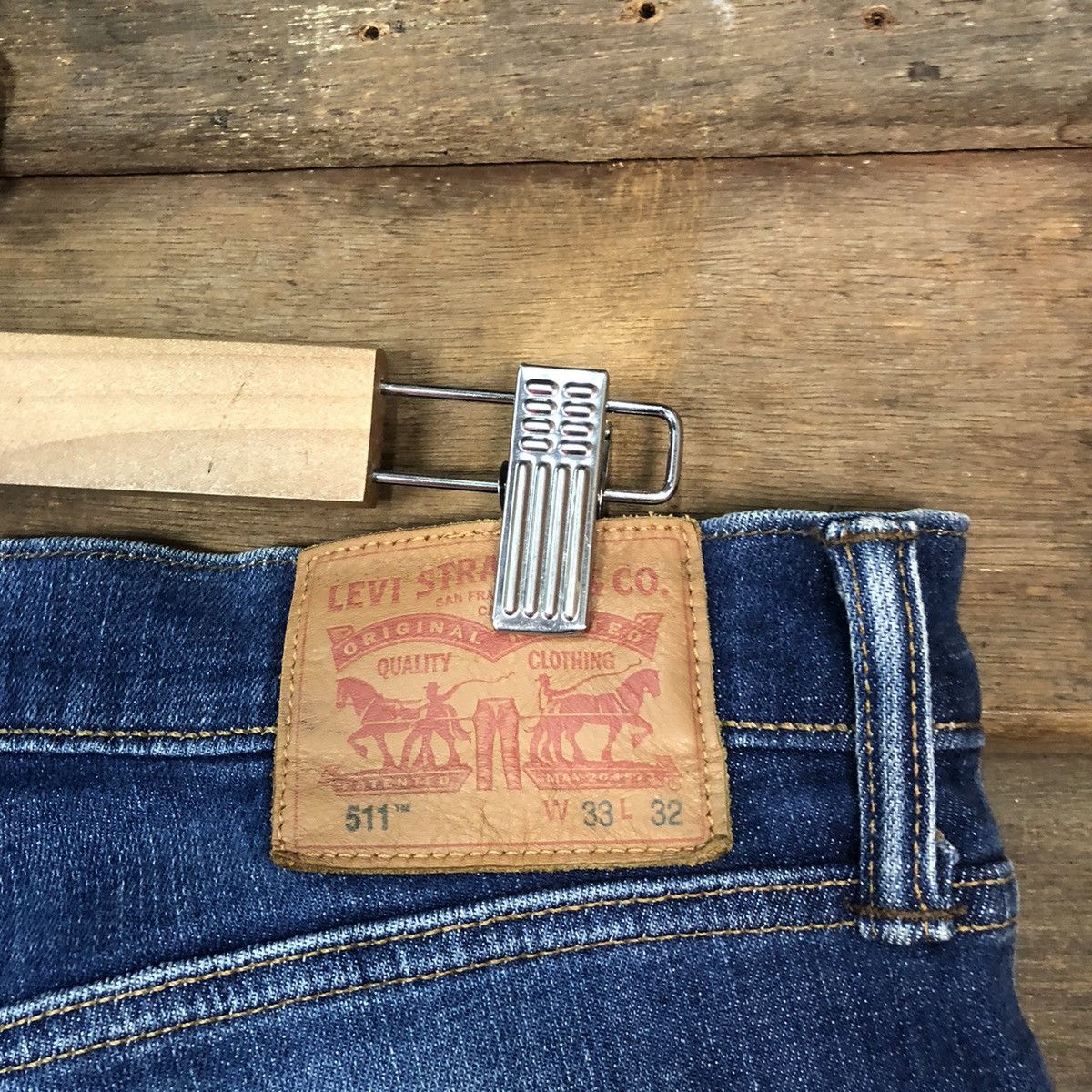 Levi's DLS Levis Blue Denim Pants #BB537 Size US 32 / EU 48 - 15 Thumbnail