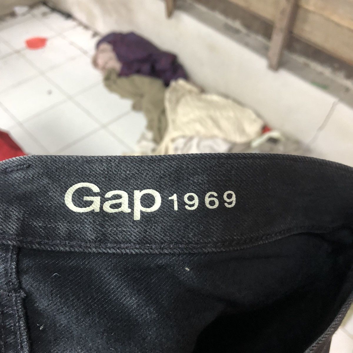 Gap DLS Gap vintage Black Denim Pants #BB532 Size US 31 - 17 Thumbnail
