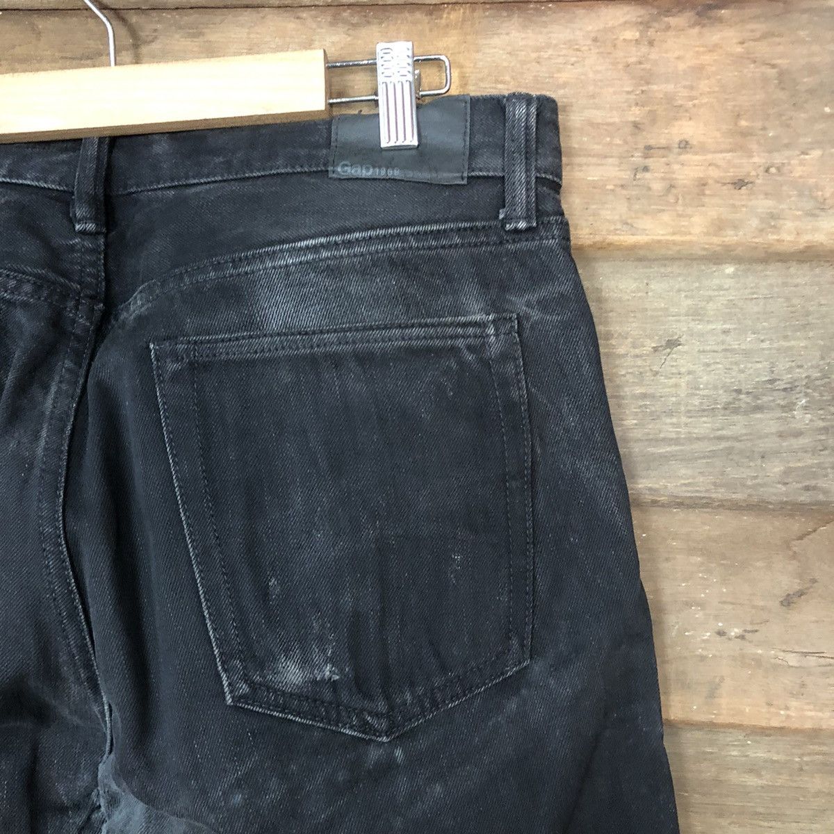 Gap DLS Gap vintage Black Denim Pants #BB532 Size US 31 - 13 Thumbnail
