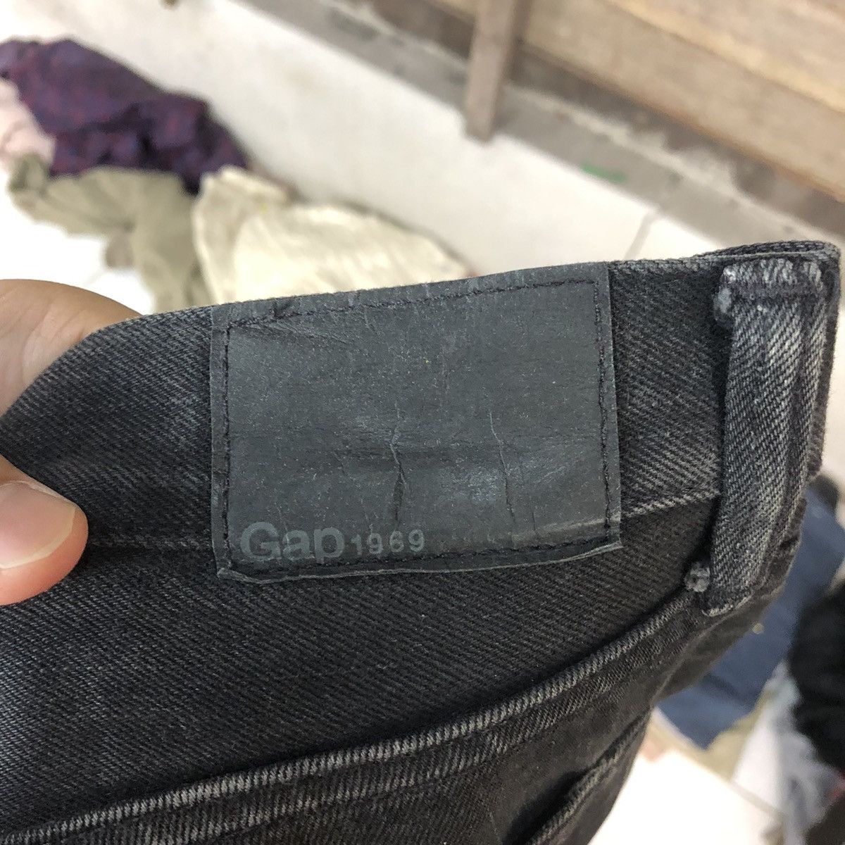 Gap DLS Gap vintage Black Denim Pants #BB532 Size US 31 - 15 Thumbnail