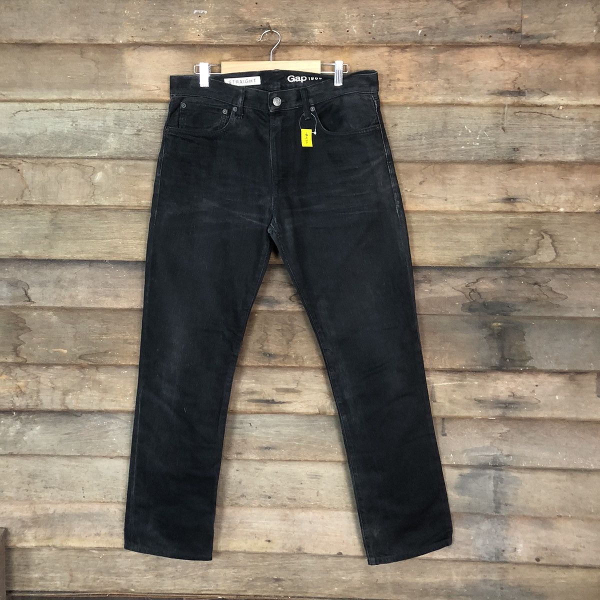 Gap DLS Gap vintage Black Denim Pants #BB532 Size US 31 - 1 Thumbnail