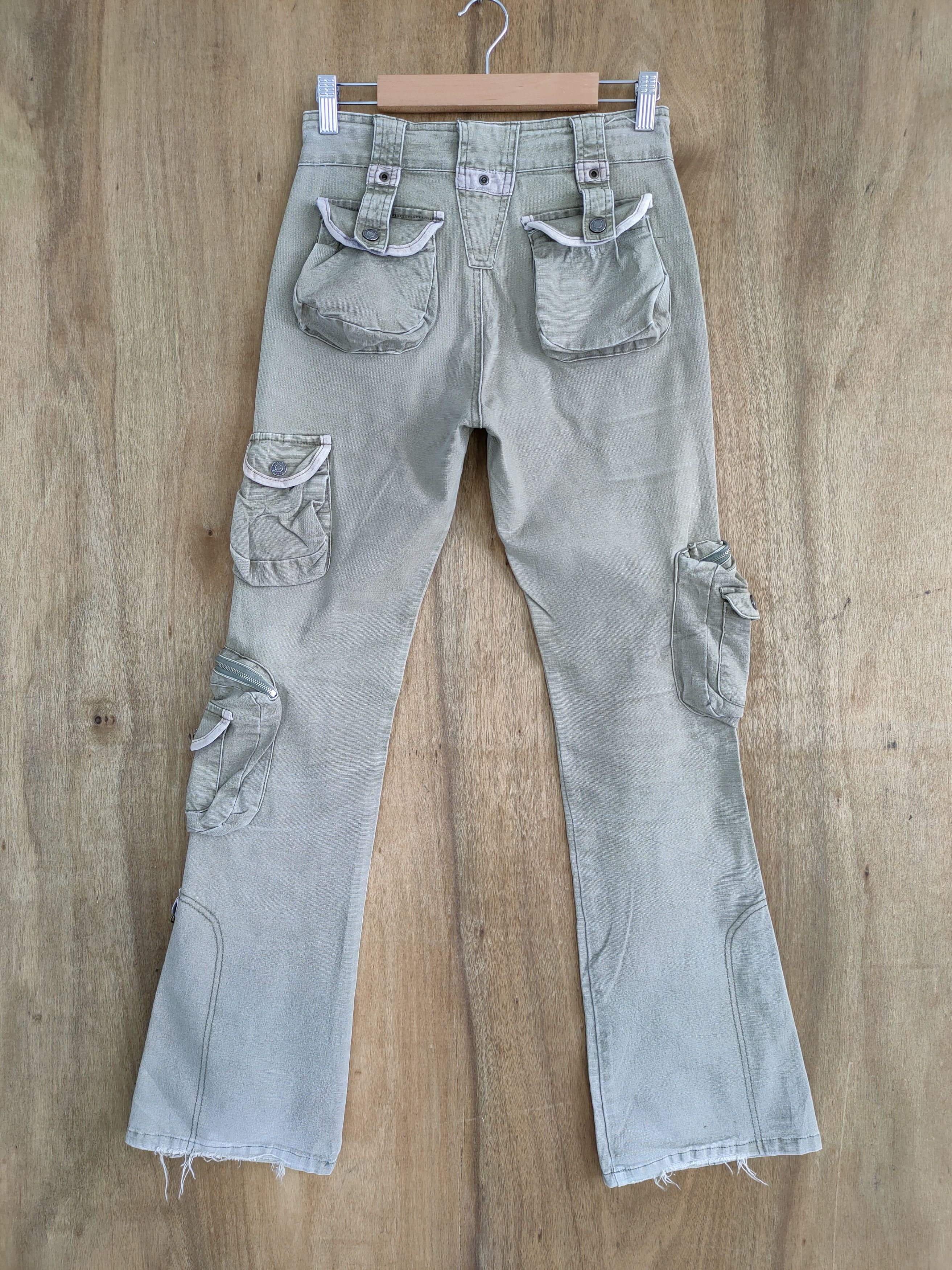 Japanese Brand HP MULTIPOCKET FLARED CARGO PANTS Size US 26 / EU 42 - 9 Thumbnail