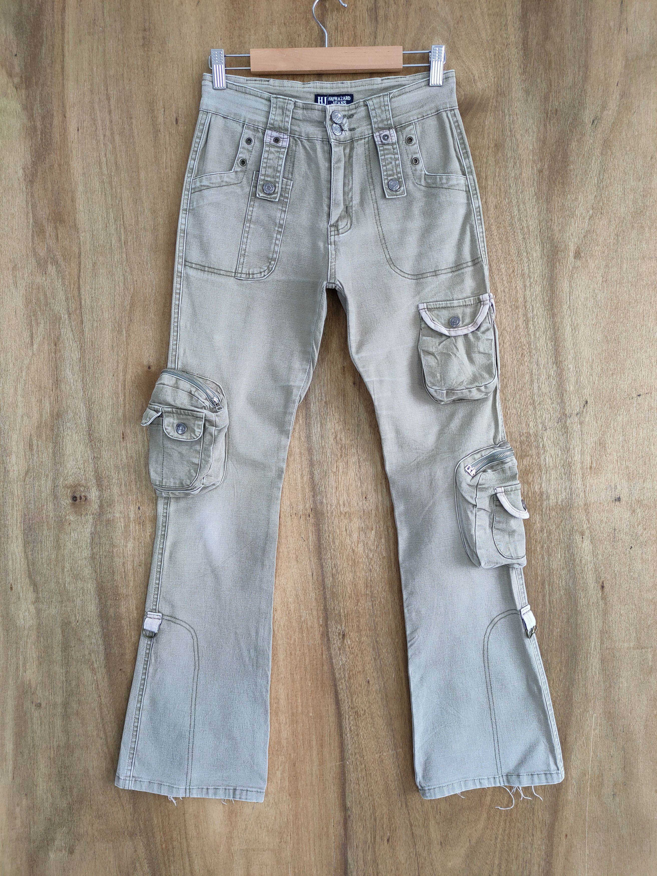 Japanese Brand HP MULTIPOCKET FLARED CARGO PANTS Size US 26 / EU 42 - 1 Thumbnail