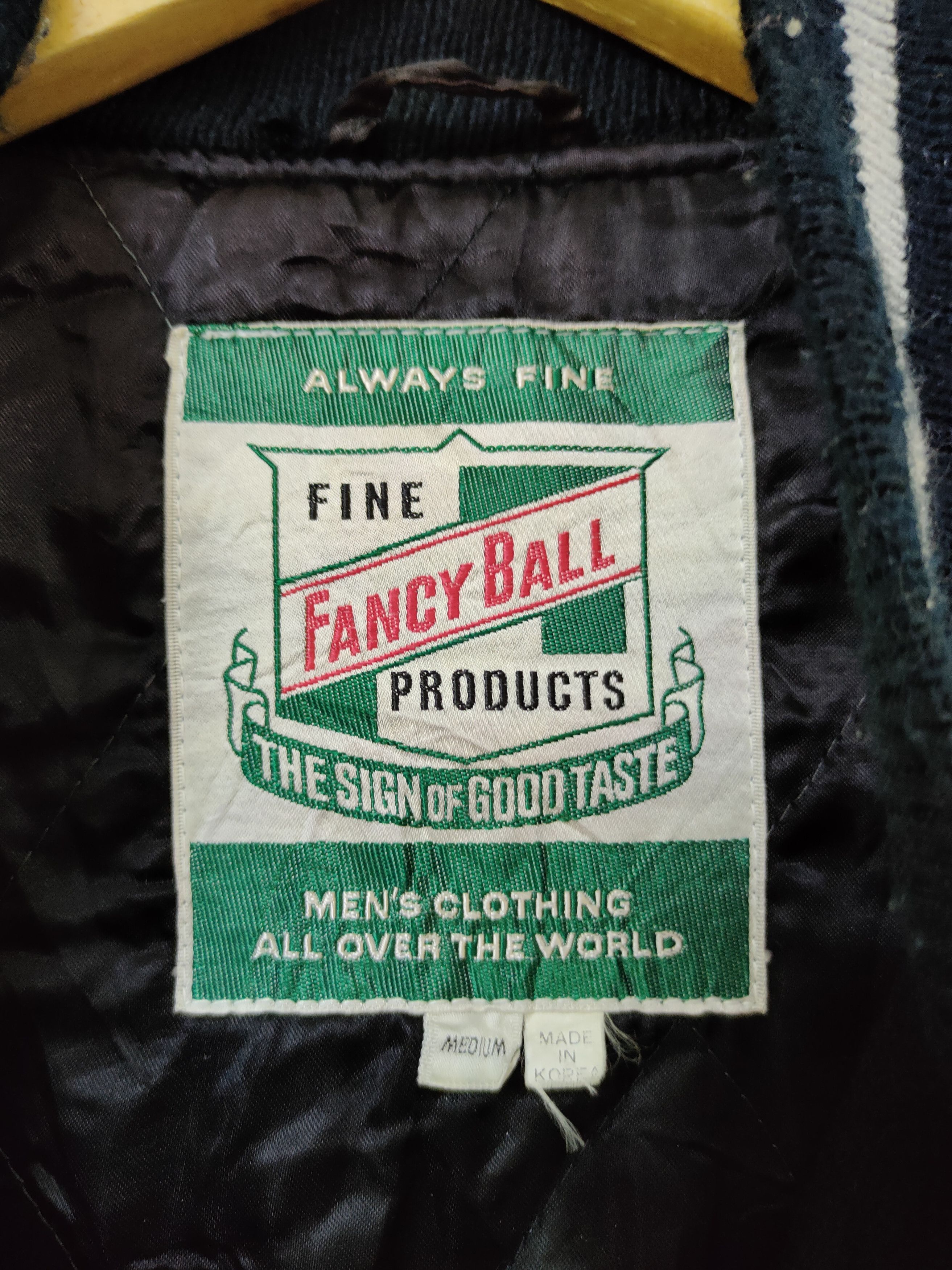 Vintage DL Fancy Ball American League Varsity leather jacket #gatung Size US M / EU 48-50 / 2 - 14 Thumbnail