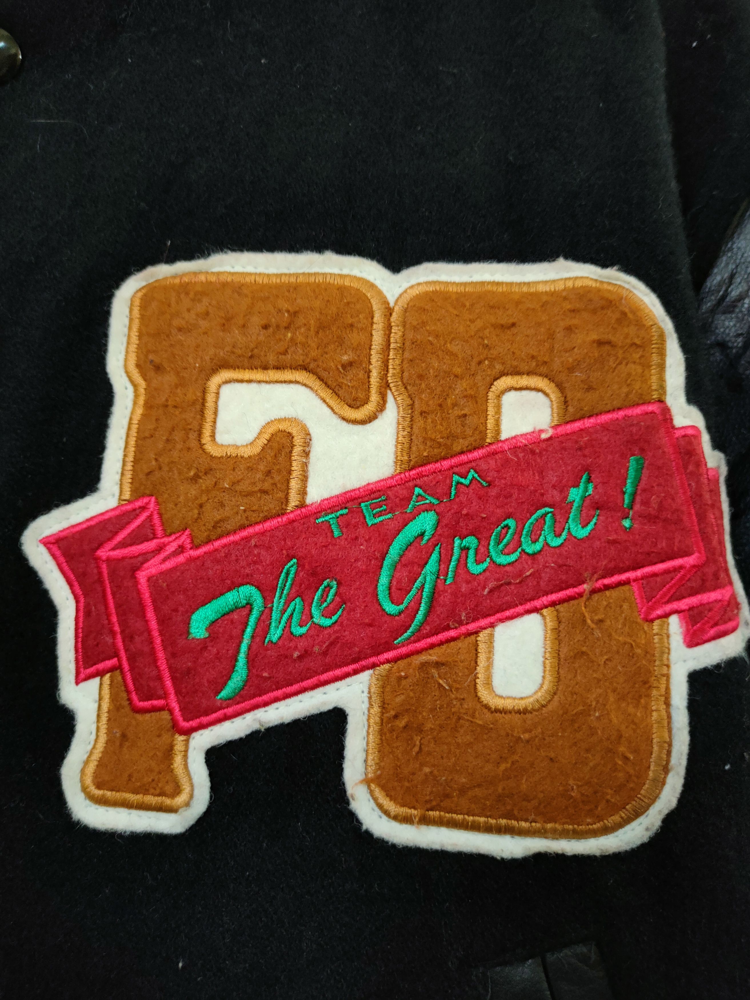Vintage DL Fancy Ball American League Varsity leather jacket #gatung Size US M / EU 48-50 / 2 - 11 Thumbnail