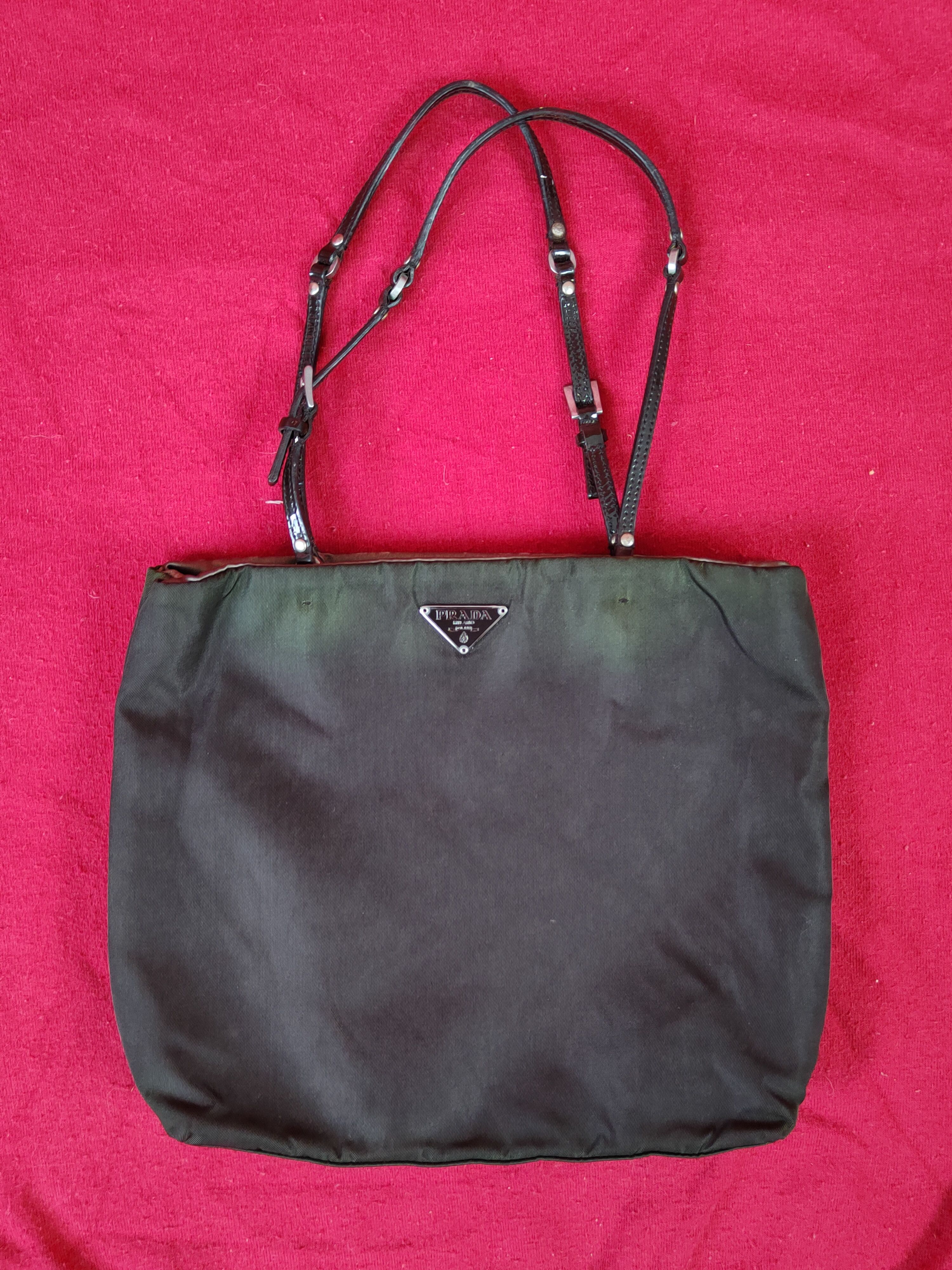 Prada Prada Milano faded green Tote Bag #SB023 Size ONE SIZE - 1 Thumbnail