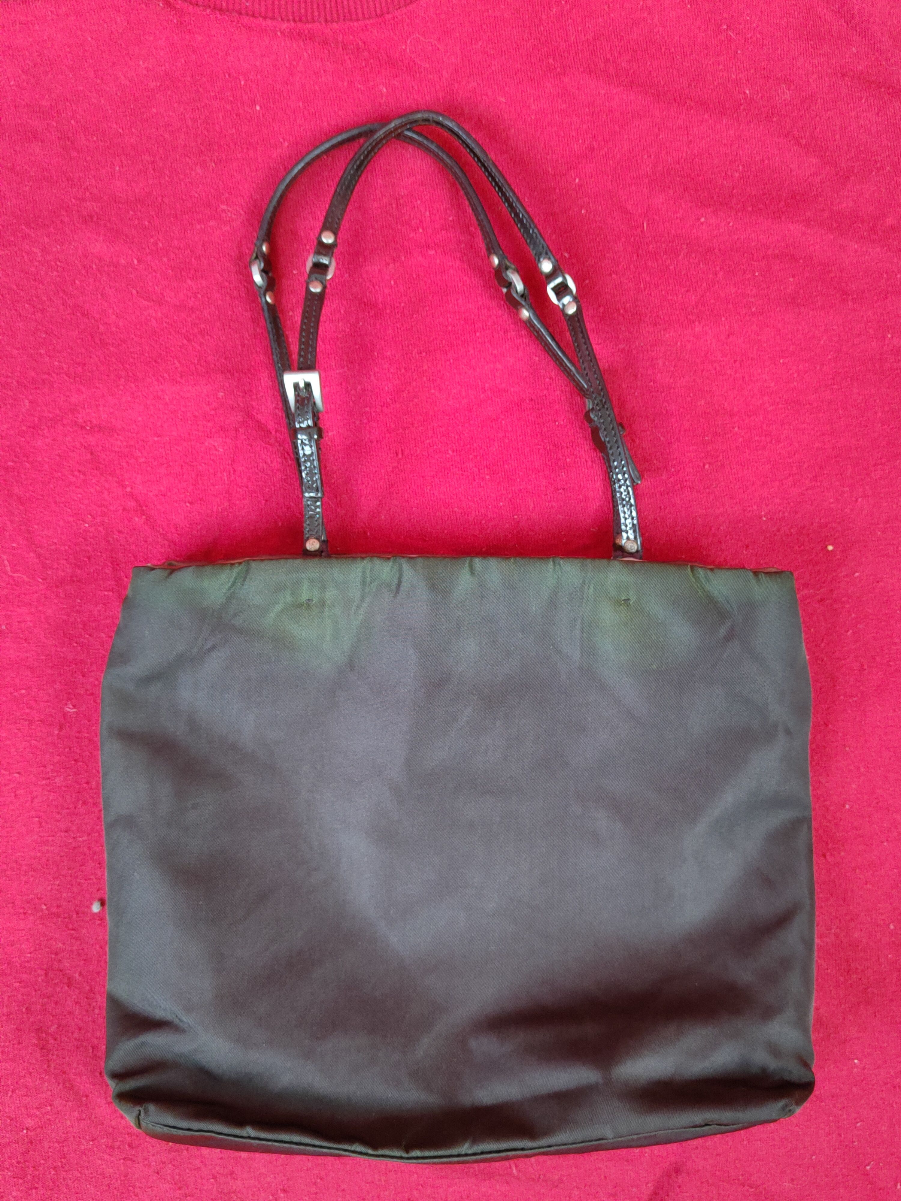 Prada Prada Milano faded green Tote Bag #SB023 Size ONE SIZE - 5 Thumbnail