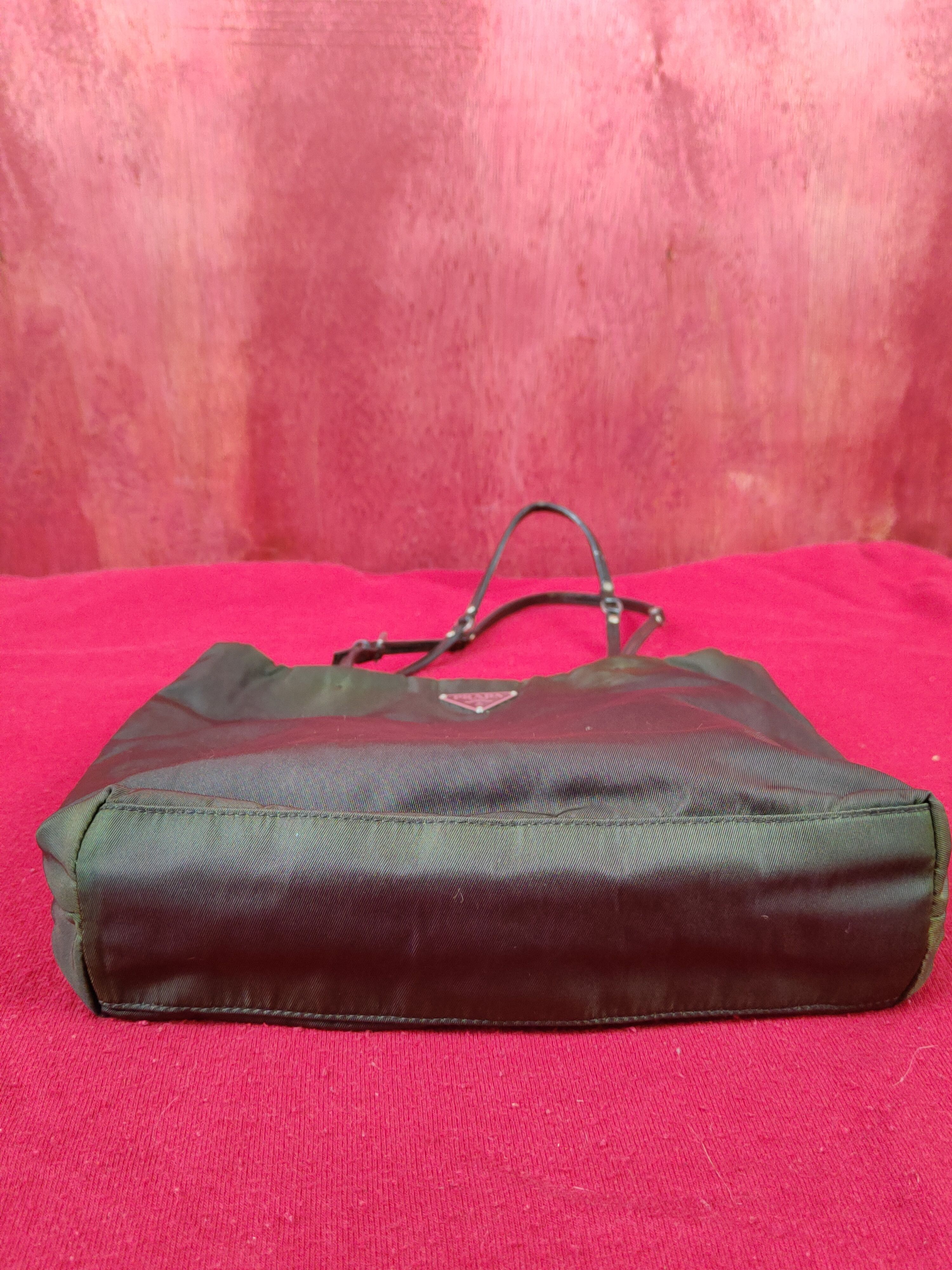 Prada Prada Milano faded green Tote Bag #SB023 Size ONE SIZE - 6 Thumbnail