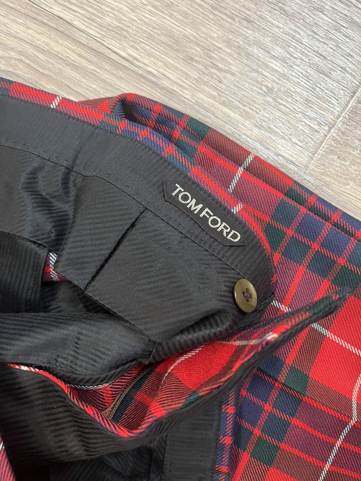 Tom Ford Tom Ford Plaid Wool Pants Size US 28 / EU 44 - 4 Thumbnail