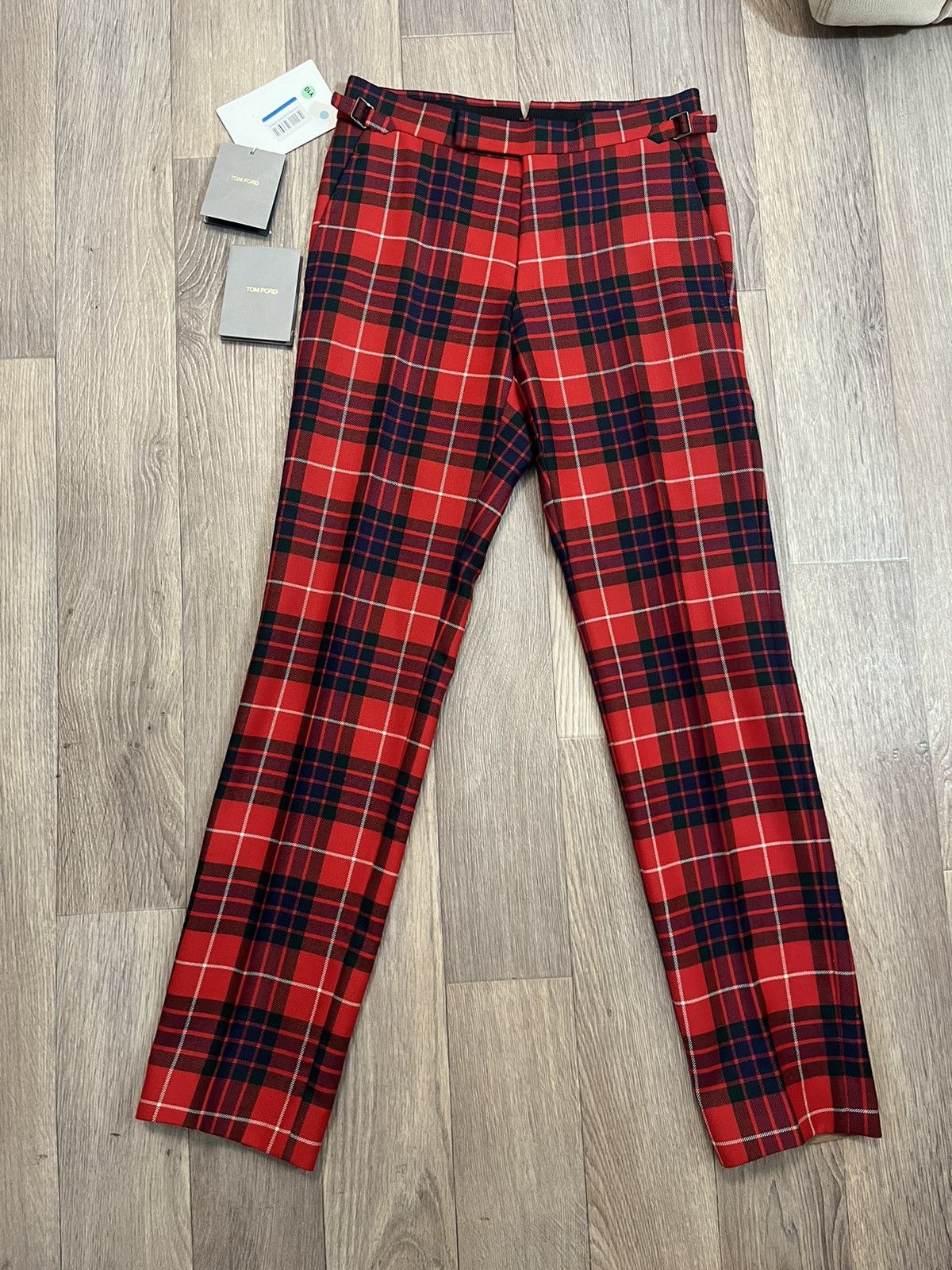 Tom Ford Tom Ford Plaid Wool Pants Size US 28 / EU 44 - 1 Thumbnail