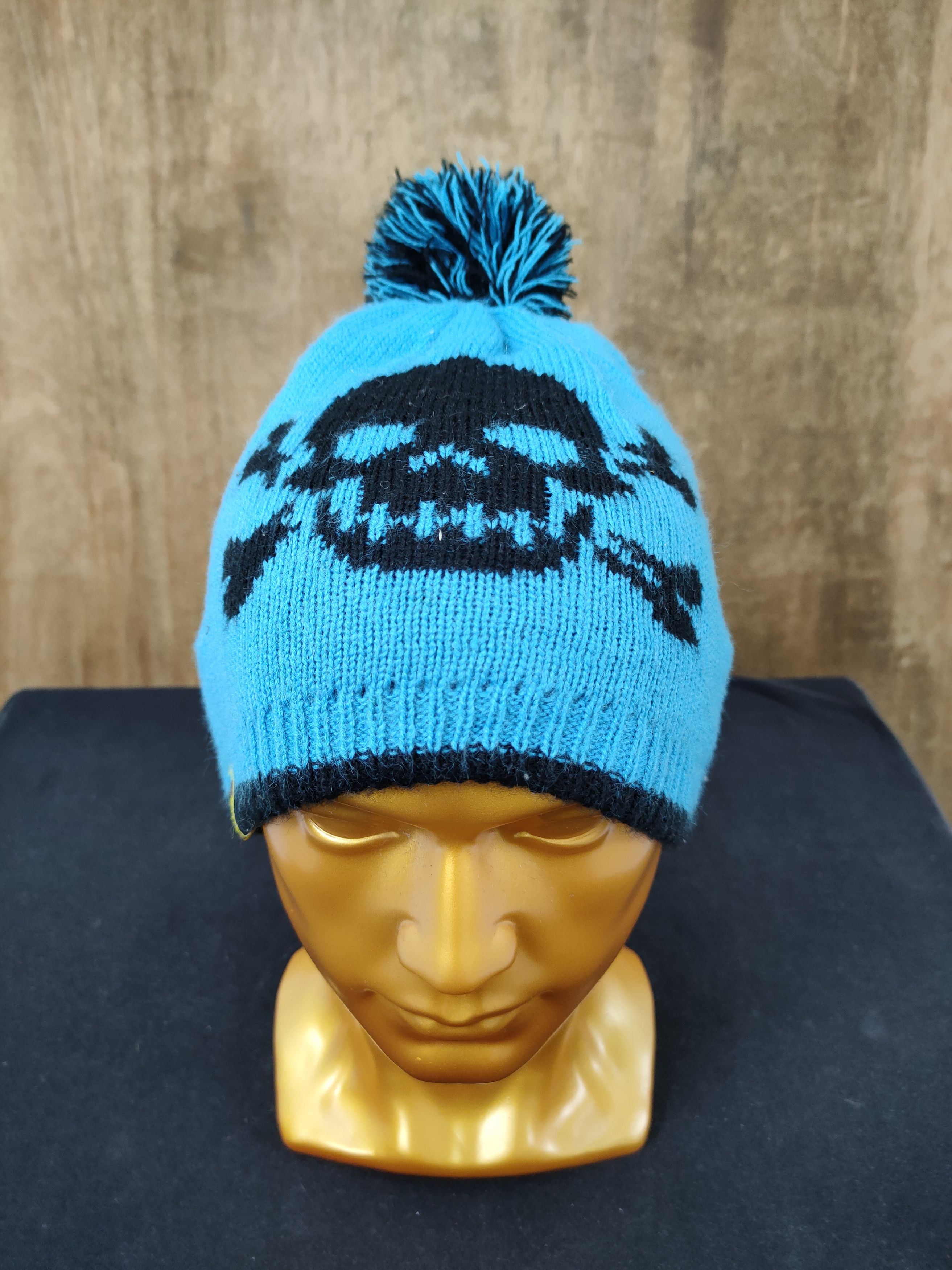 Seditionaries Big Skull blue beanie hat streetwear seditionaries Size ONE SIZE - 1 Thumbnail