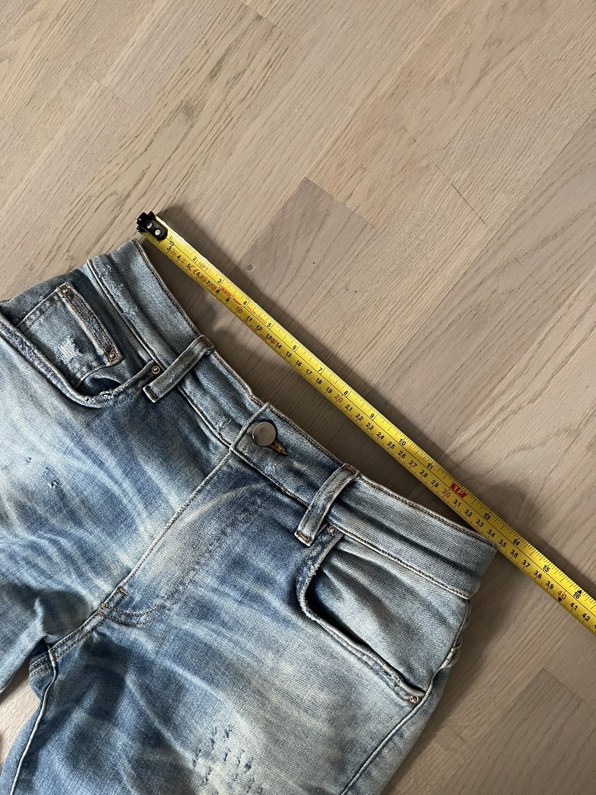 Amiri AMIRI men jeans real measurements shown by tape in photos Size US 29 - 3 Thumbnail