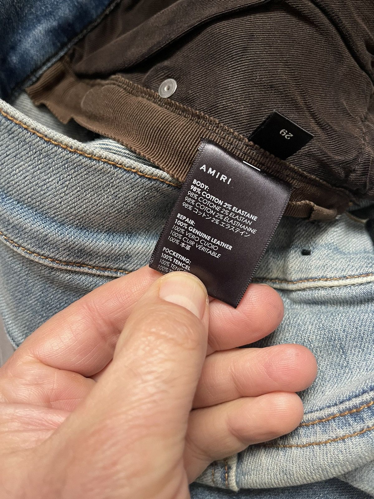 Amiri AMIRI men jeans real measurements shown by tape in photos Size US 29 - 7 Thumbnail