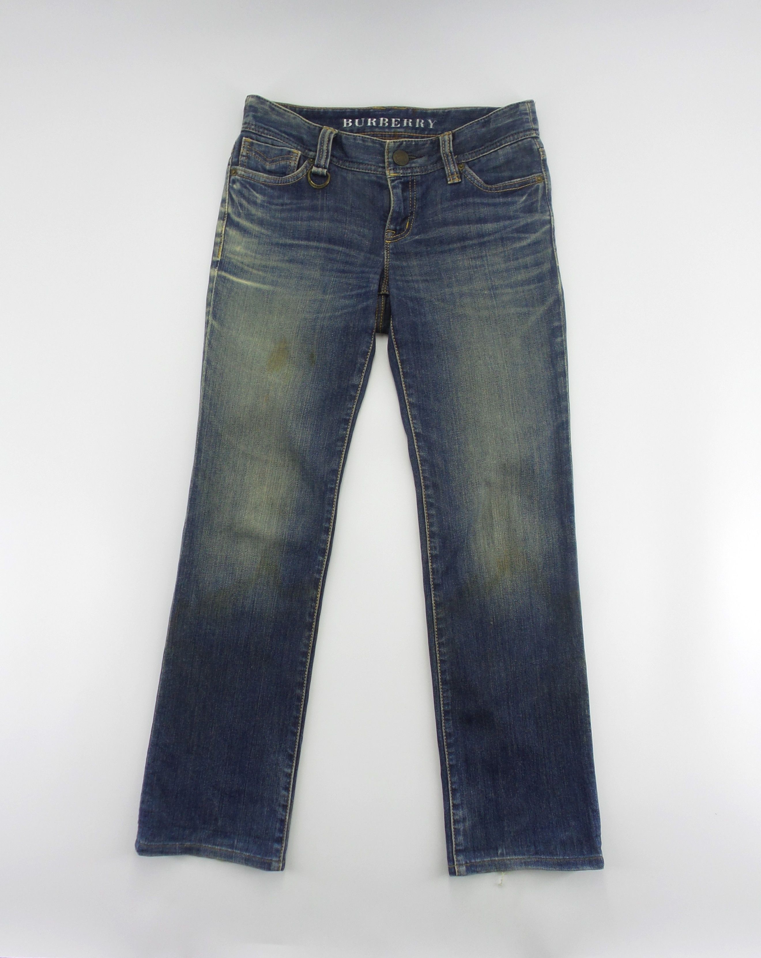 DISTRESSED Burberry Low Rise Jeans W29xL36.5