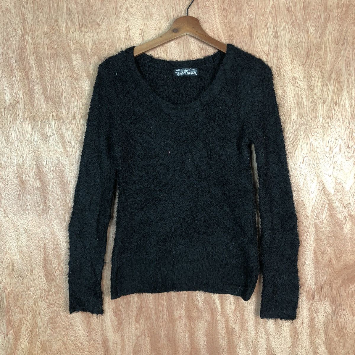 Homespun Knitwear DLL Almost Famous Black Mohair Shag Shaggy Knitwear #c430 Size US M / EU 48-50 / 2 - 1 Thumbnail