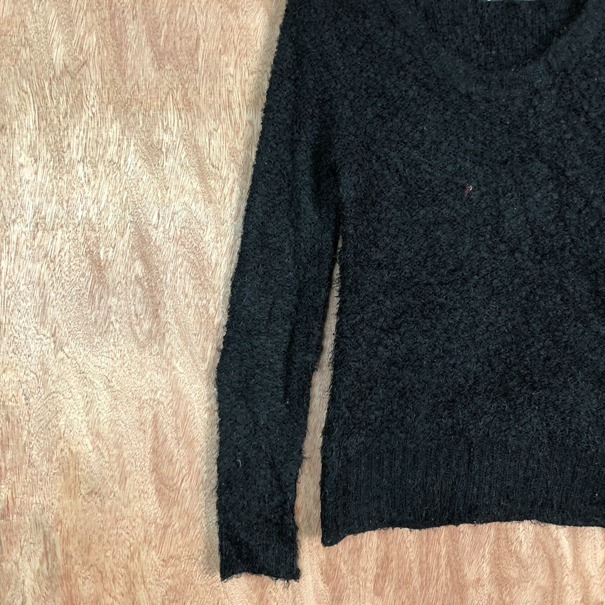 Homespun Knitwear DLL Almost Famous Black Mohair Shag Shaggy Knitwear #c430 Size US M / EU 48-50 / 2 - 7 Thumbnail