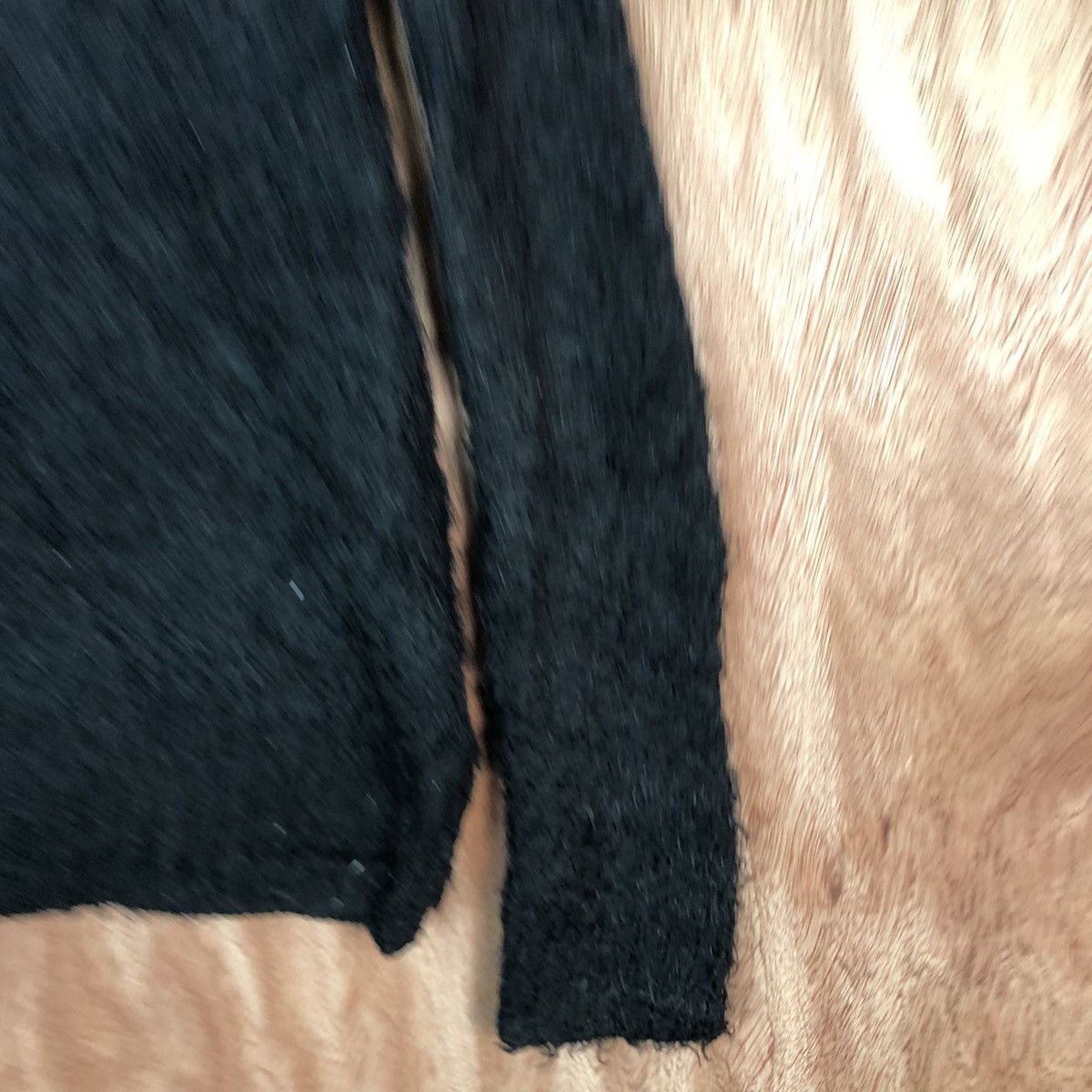 Homespun Knitwear DLL Almost Famous Black Mohair Shag Shaggy Knitwear #c430 Size US M / EU 48-50 / 2 - 4 Thumbnail