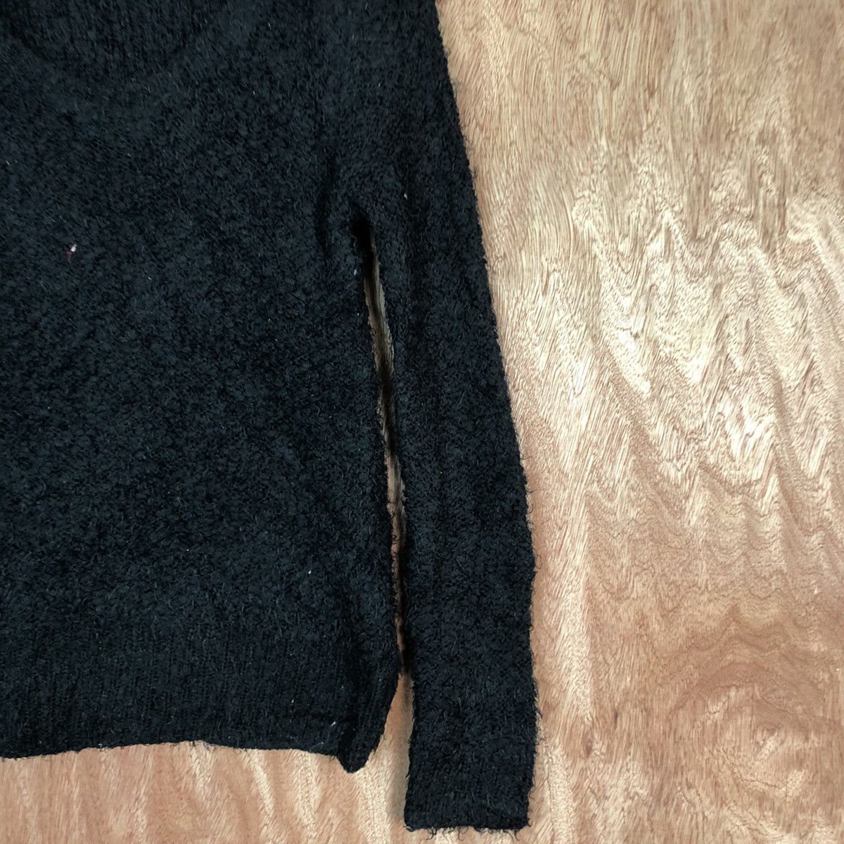Homespun Knitwear DLL Almost Famous Black Mohair Shag Shaggy Knitwear #c430 Size US M / EU 48-50 / 2 - 5 Thumbnail