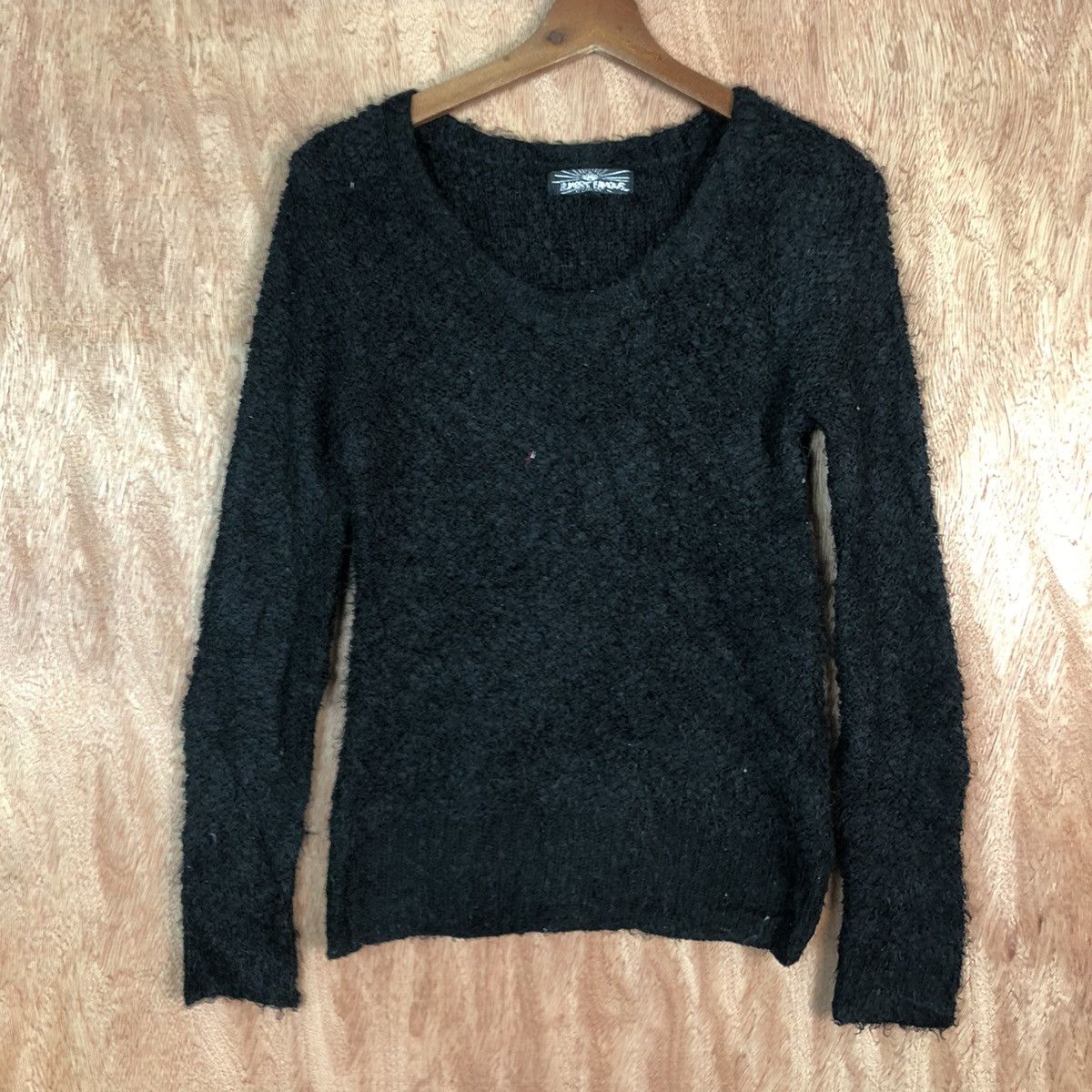 Homespun Knitwear DLL Almost Famous Black Mohair Shag Shaggy Knitwear #c430 Size US M / EU 48-50 / 2 - 3 Thumbnail