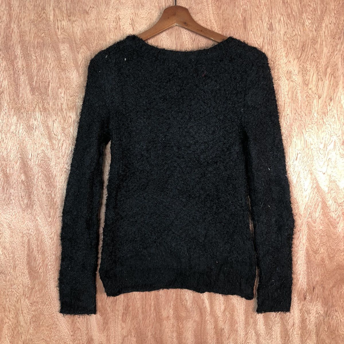 Homespun Knitwear DLL Almost Famous Black Mohair Shag Shaggy Knitwear #c430 Size US M / EU 48-50 / 2 - 9 Thumbnail