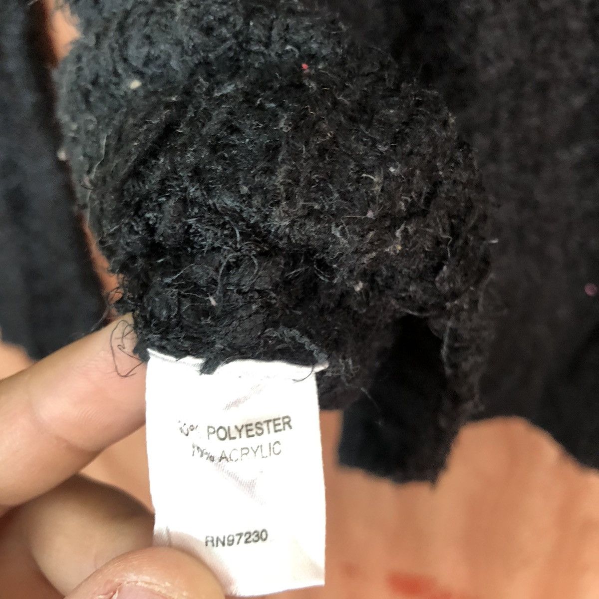 Homespun Knitwear DLL Almost Famous Black Mohair Shag Shaggy Knitwear #c430 Size US M / EU 48-50 / 2 - 10 Thumbnail