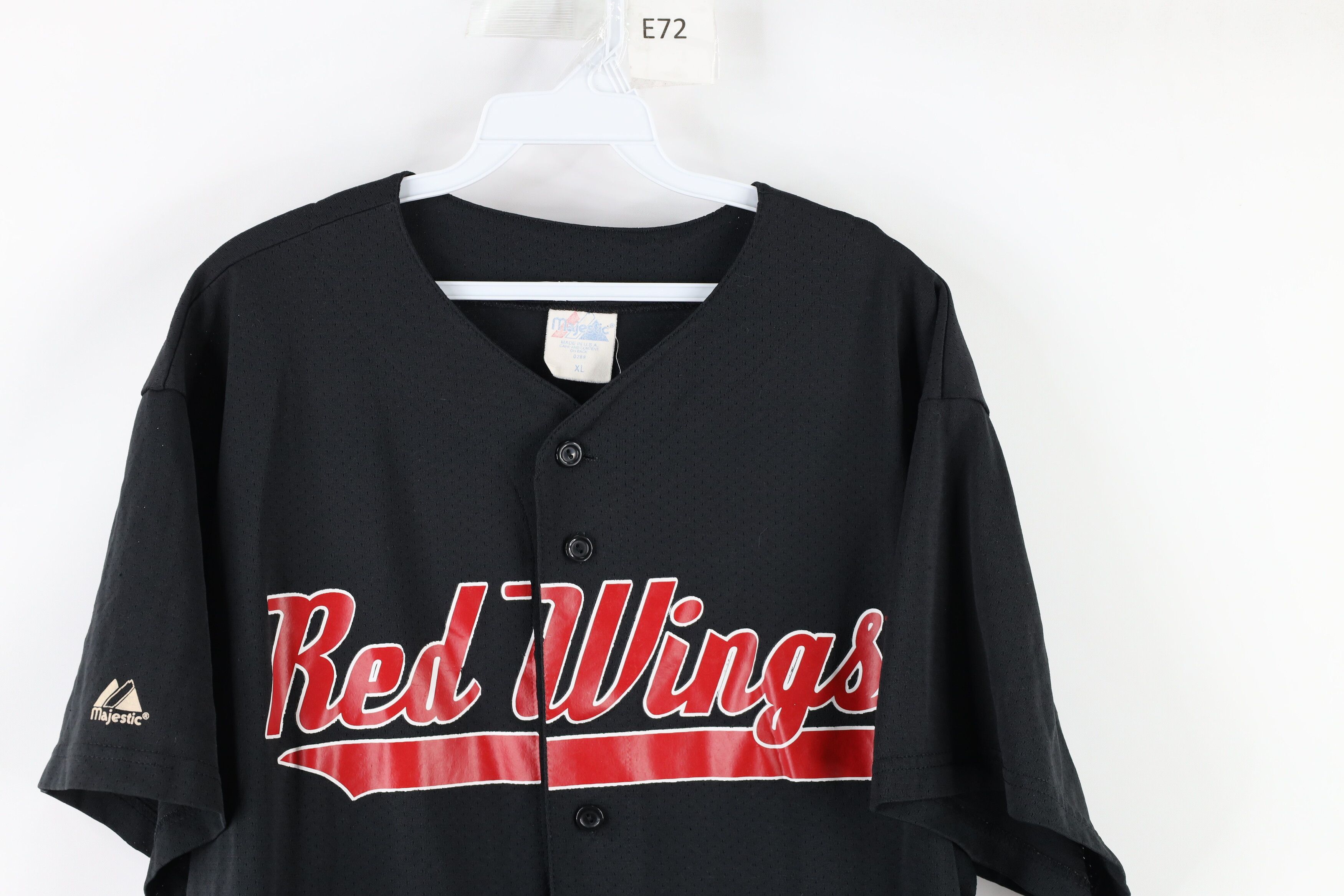Vintage Vintage 90s Majestic Detroit Red Wings Baseball Jersey USA Size US XL / EU 56 / 4 - 2 Preview
