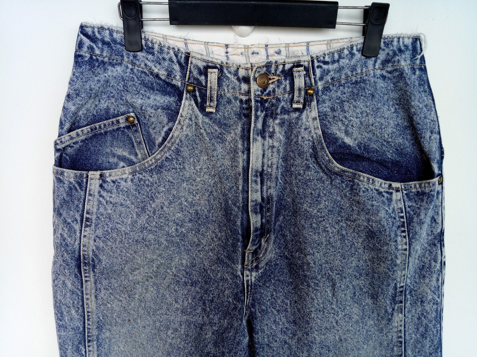 Japanese Brand 💥ACID WASH JEANS japanese brand denim rare pant Size US 31 - 7 Thumbnail
