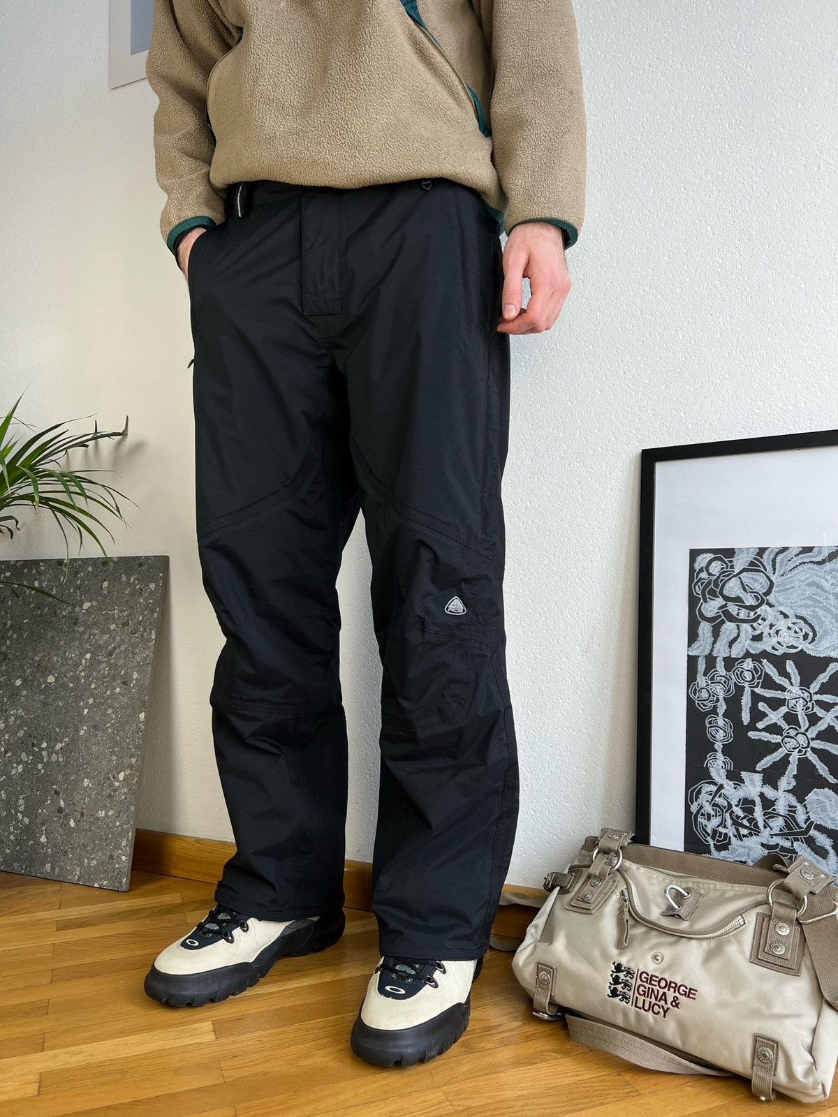 Image of Vintage Nike Acg Ski Goretex Pants Size L in Black, Men's