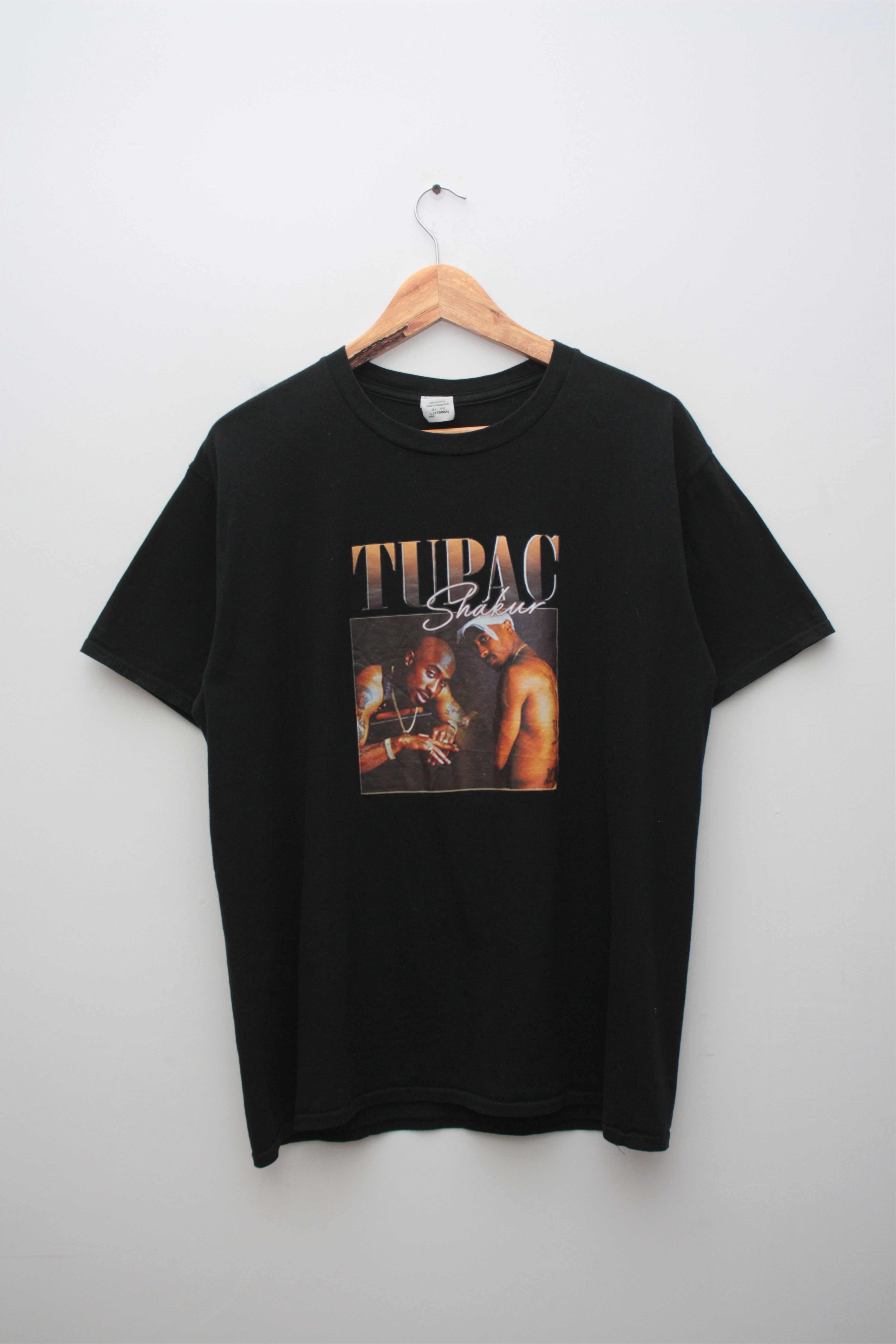 Band Tees Tupac Shakur Black Short Sleeve T-Shirt Size US M / EU 48-50 / 2 - 2 Thumbnail