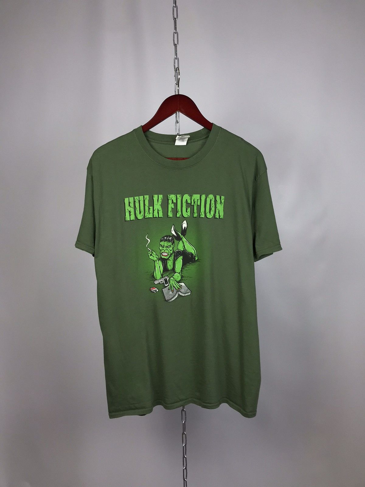 Marvel Comics Hulk Fiction Marvel movie tee streetwear Size US XL / EU 56 / 4 - 1 Thumbnail