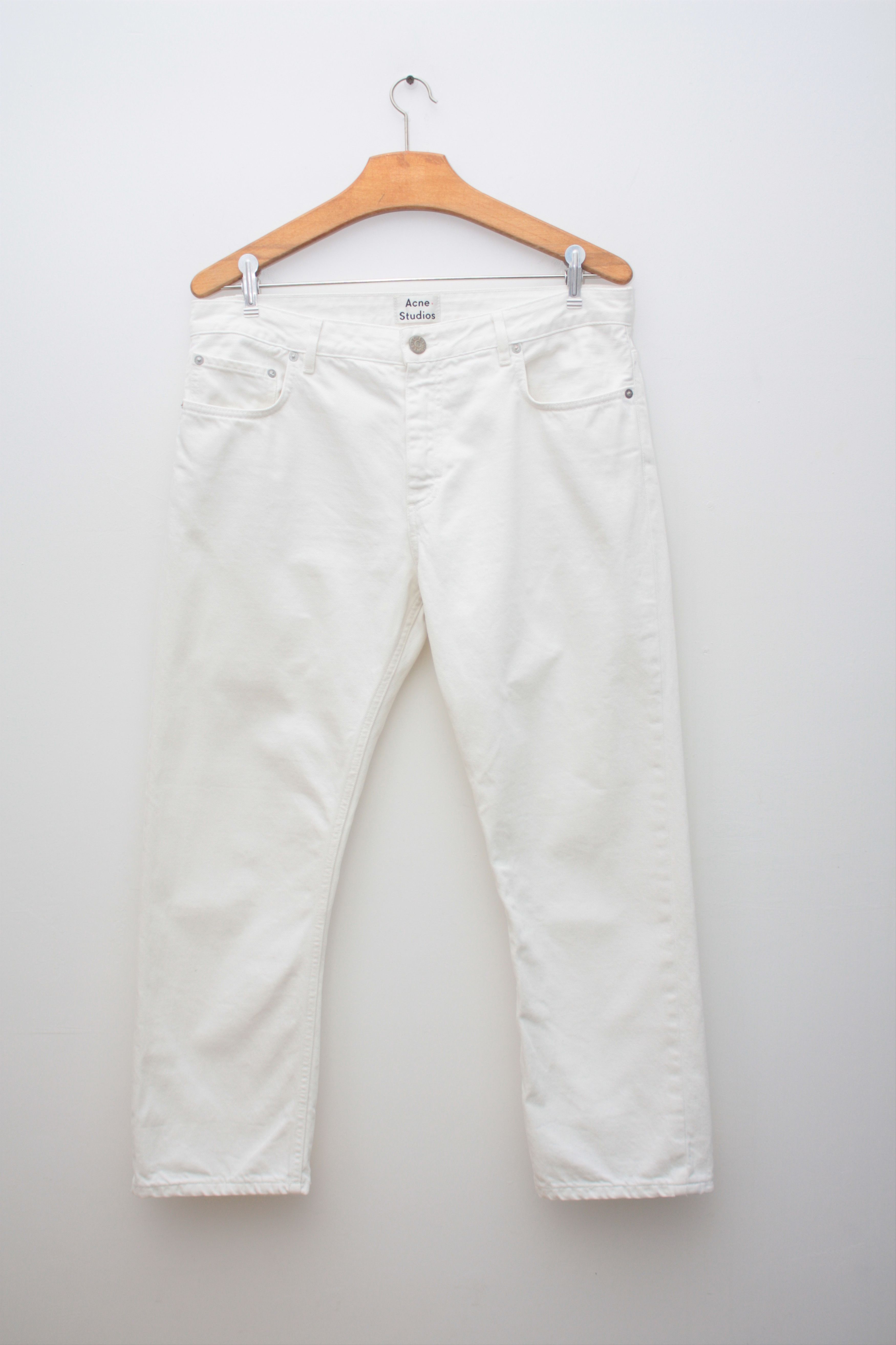 Acne Studios Pop White Denim Jeans
