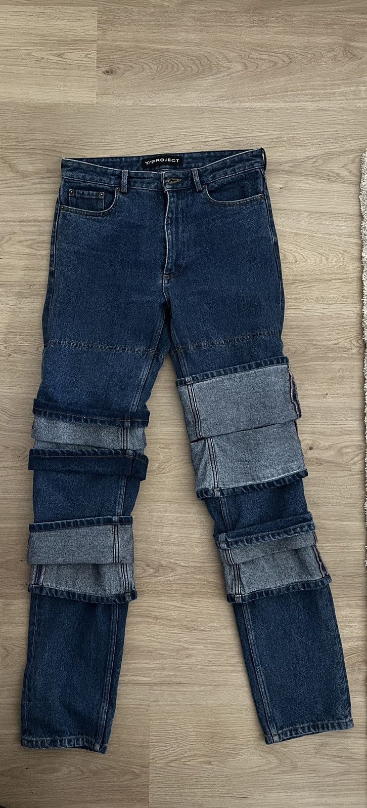Y/PROJECT Multi Cuff Jean 27 デニム Y/PROJECT MULTI CUFF JEANS 27