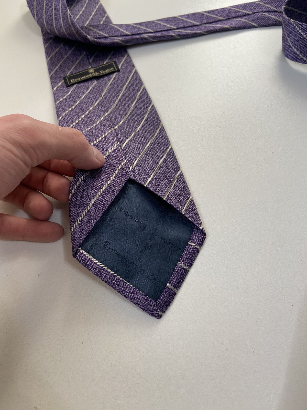 Ermenegildo Zegna Vintage Ermenegildo Zegna Tie StreetWear Y2K Casual Style Size ONE SIZE - 9 Thumbnail