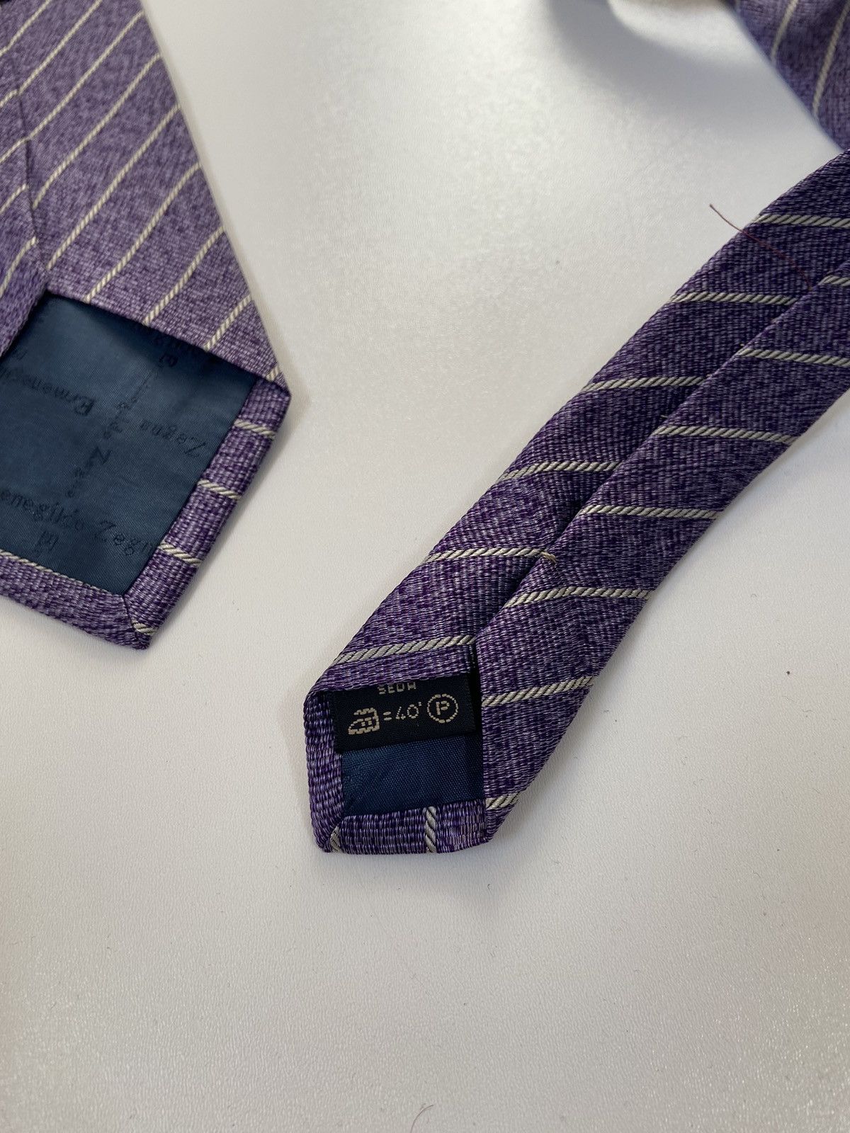 Ermenegildo Zegna Vintage Ermenegildo Zegna Tie StreetWear Y2K Casual Style Size ONE SIZE - 7 Thumbnail