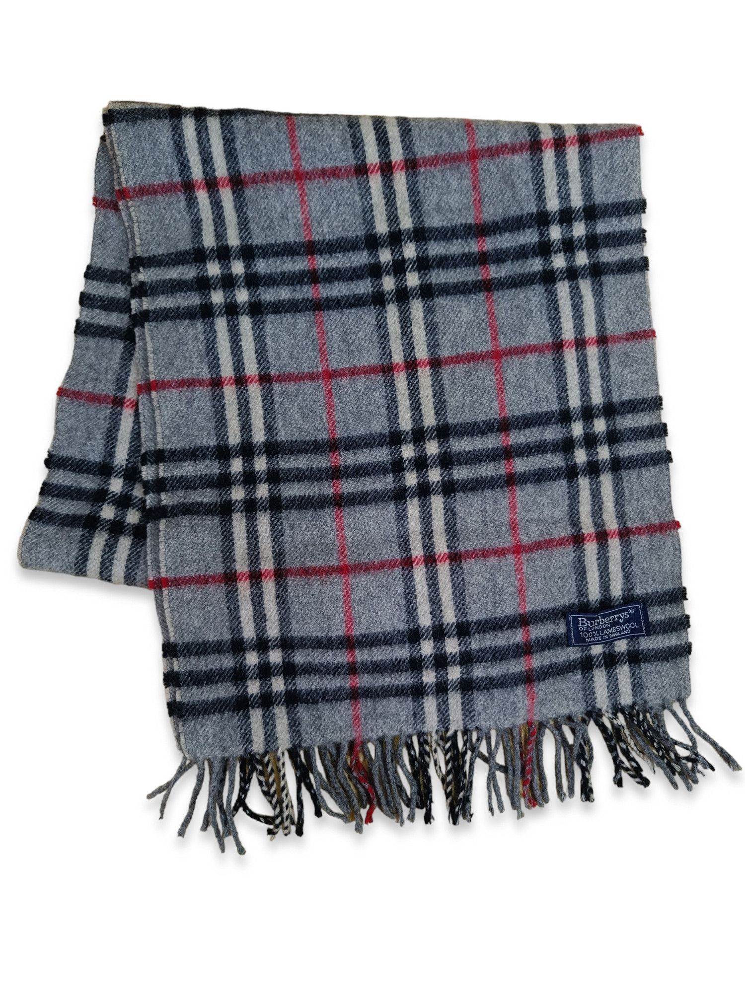 Burberry × Vintage Vintage Burberrys 100% Lambswool Muffler, England.. Size ONE SIZE - 2 Thumbnail