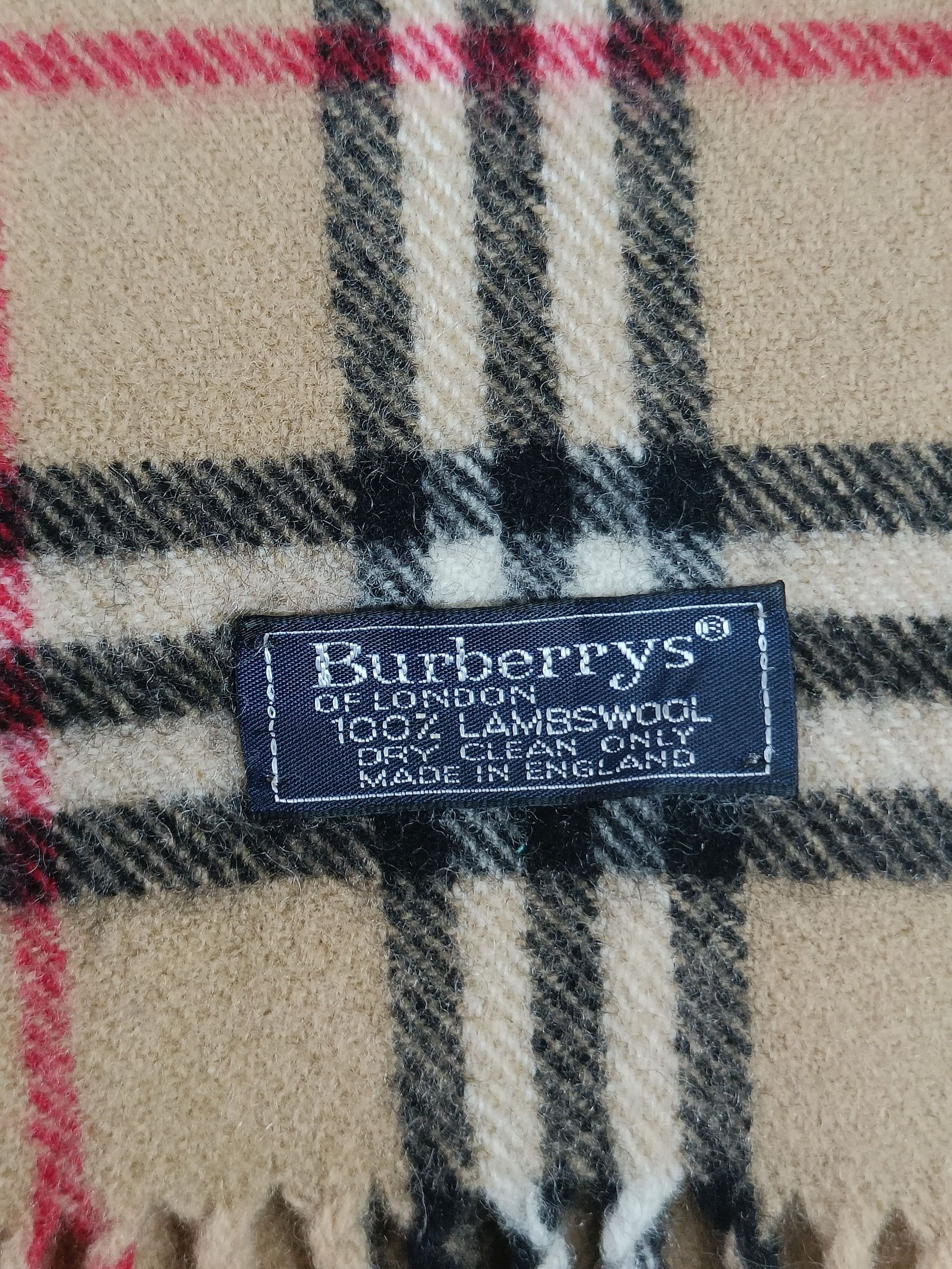 Burberry × Vintage Vintage Burberrys Nova Check 100% Lambswool Muffler Size ONE SIZE - 3 Thumbnail