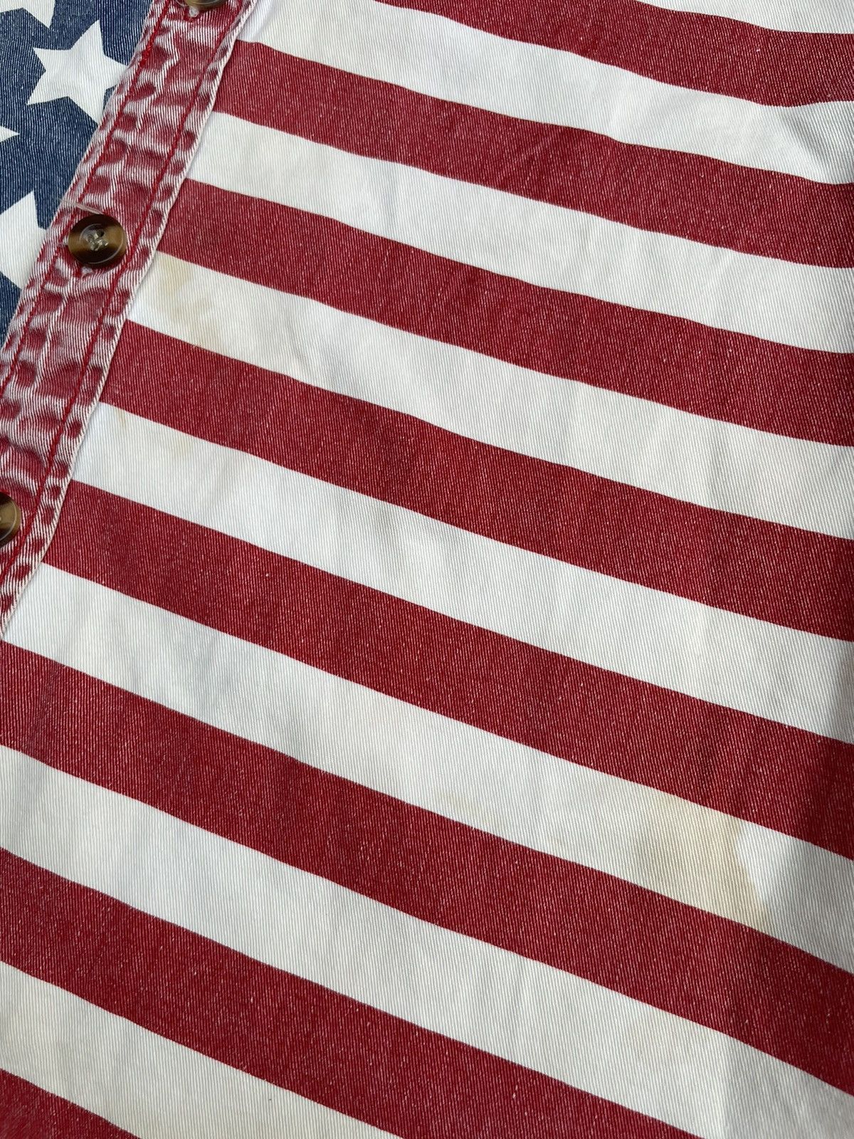 Japanese Brand 🔥STEALS🔥Kawi Jamele American Flag Shirt Size US M / EU 48-50 / 2 - 14 Thumbnail