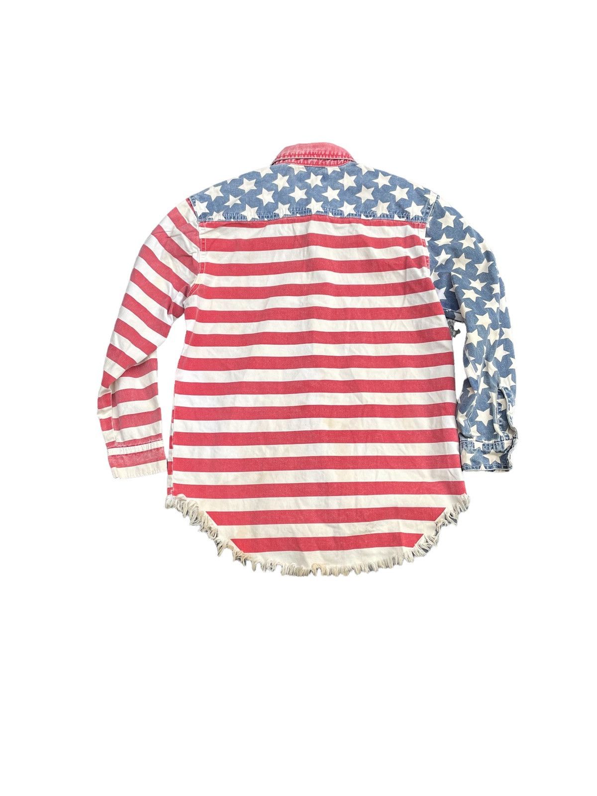 Japanese Brand 🔥STEALS🔥Kawi Jamele American Flag Shirt Size US M / EU 48-50 / 2 - 9 Thumbnail