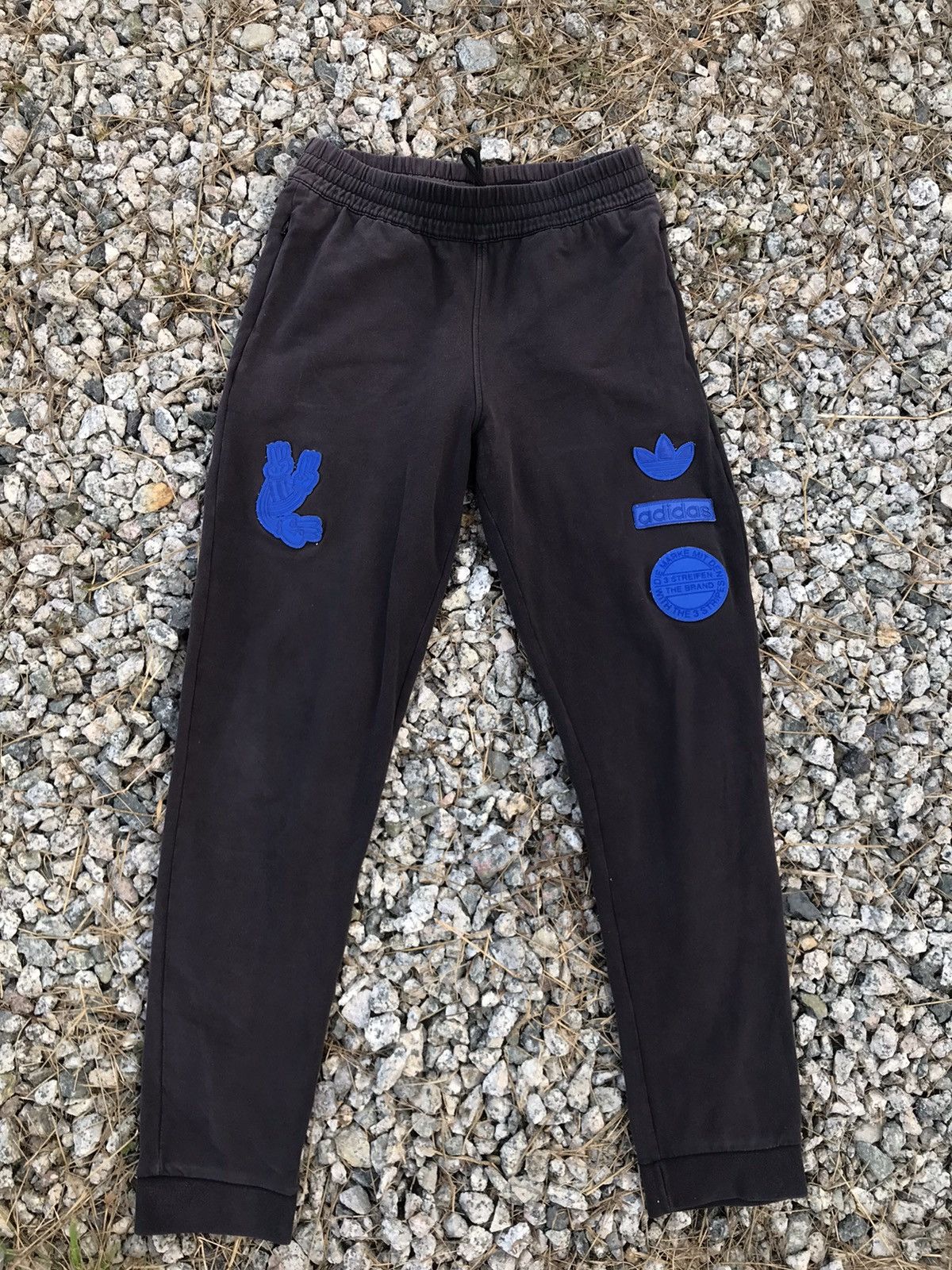 image of Adidas Patches Jogger Pants in Faded Black, Men's (Size 29)