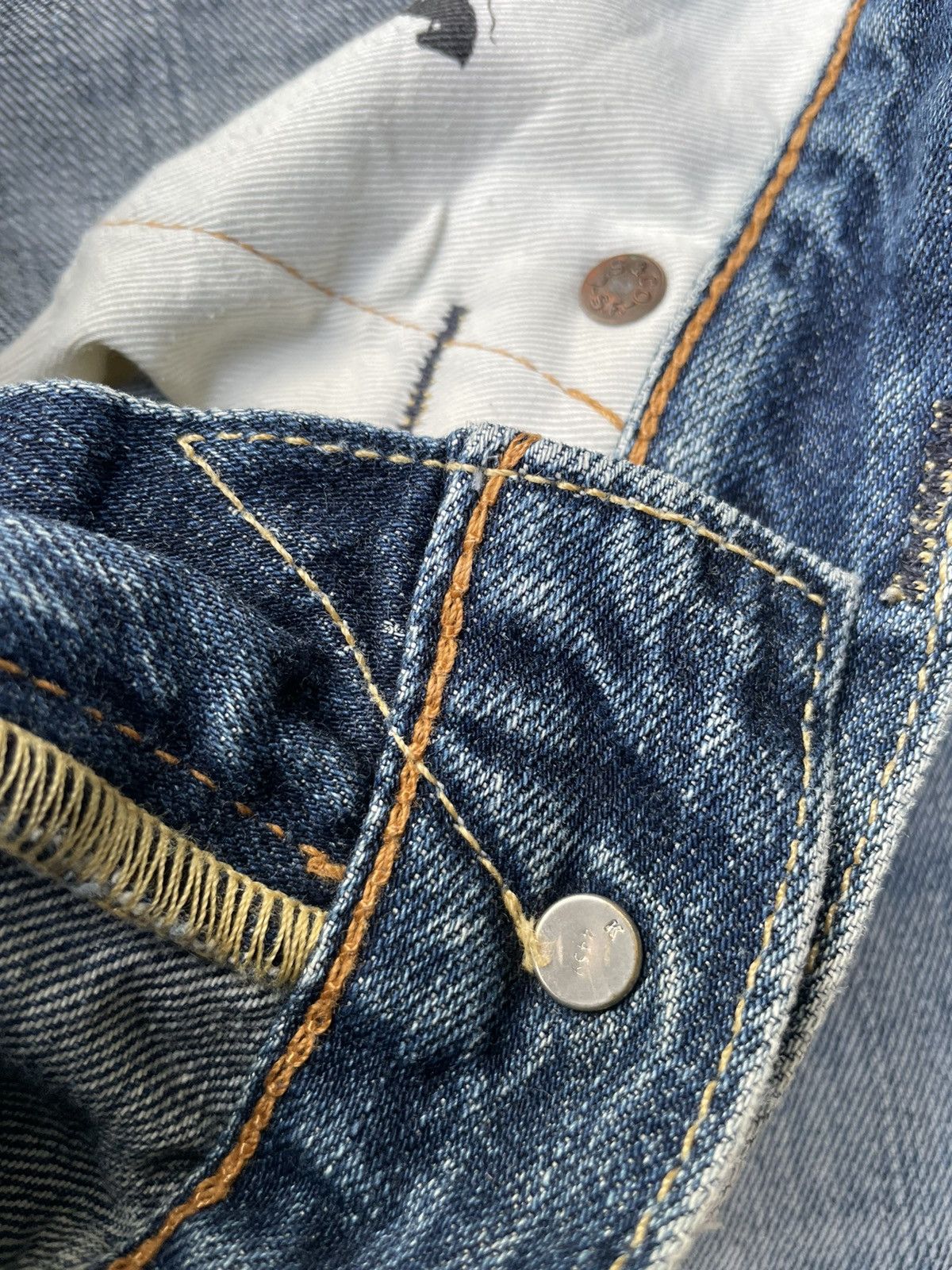 Levi's Levis 502 e Aging Faded Wash Distressed Denim Size US 29 - 17 Thumbnail