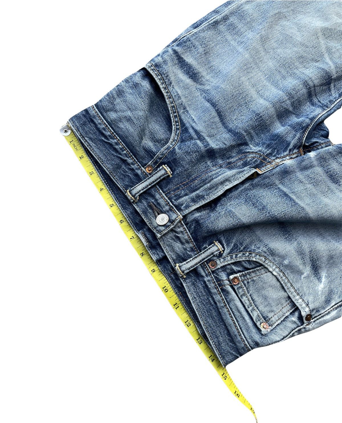 Levi's Levis 502 e Aging Faded Wash Distressed Denim Size US 29 - 2 Thumbnail