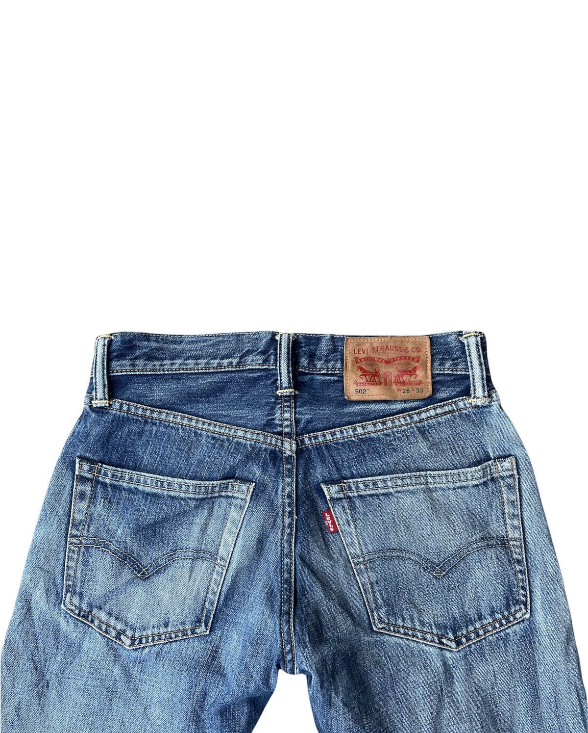 Levi's Levis 502 e Aging Faded Wash Distressed Denim Size US 29 - 11 Thumbnail
