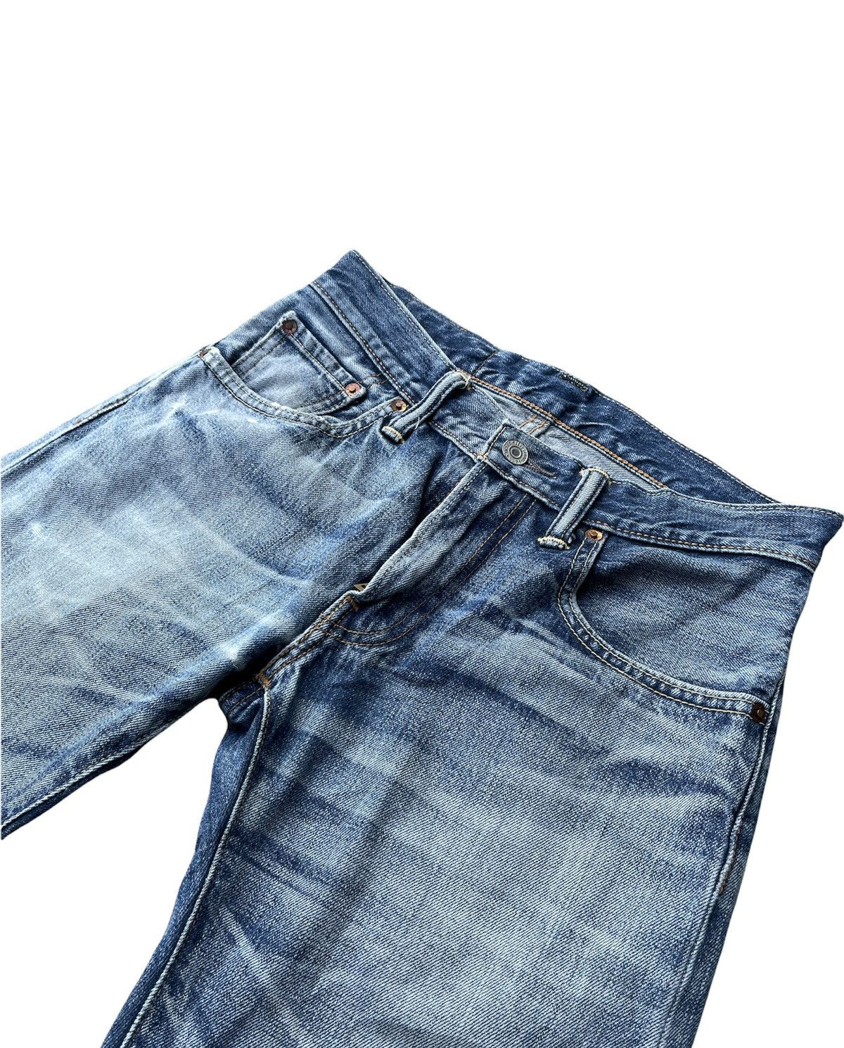 Levi's Levis 502 e Aging Faded Wash Distressed Denim Size US 29 - 6 Thumbnail