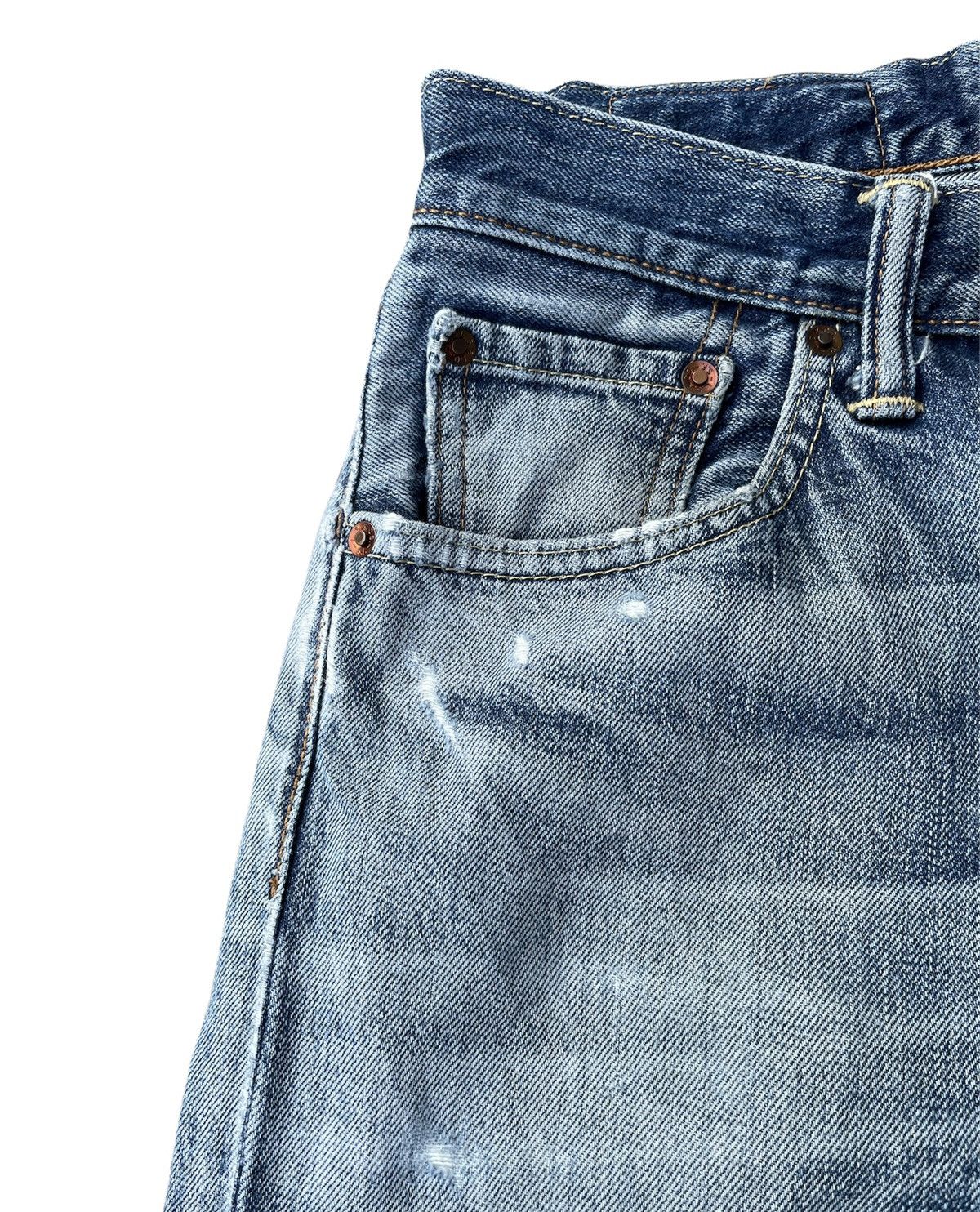 Levi's Levis 502 e Aging Faded Wash Distressed Denim Size US 29 - 7 Thumbnail