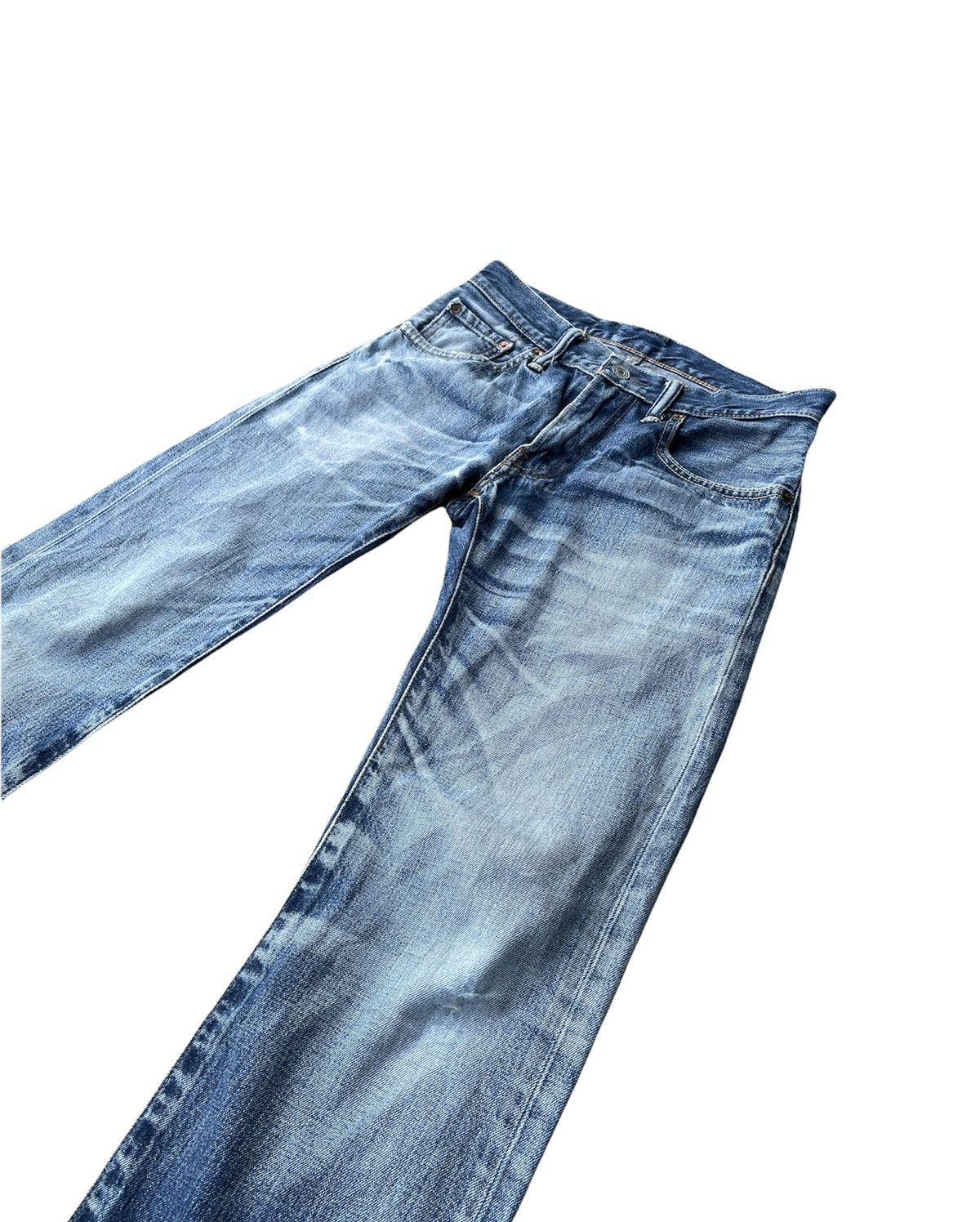Levi's Levis 502 e Aging Faded Wash Distressed Denim Size US 29 - 3 Thumbnail