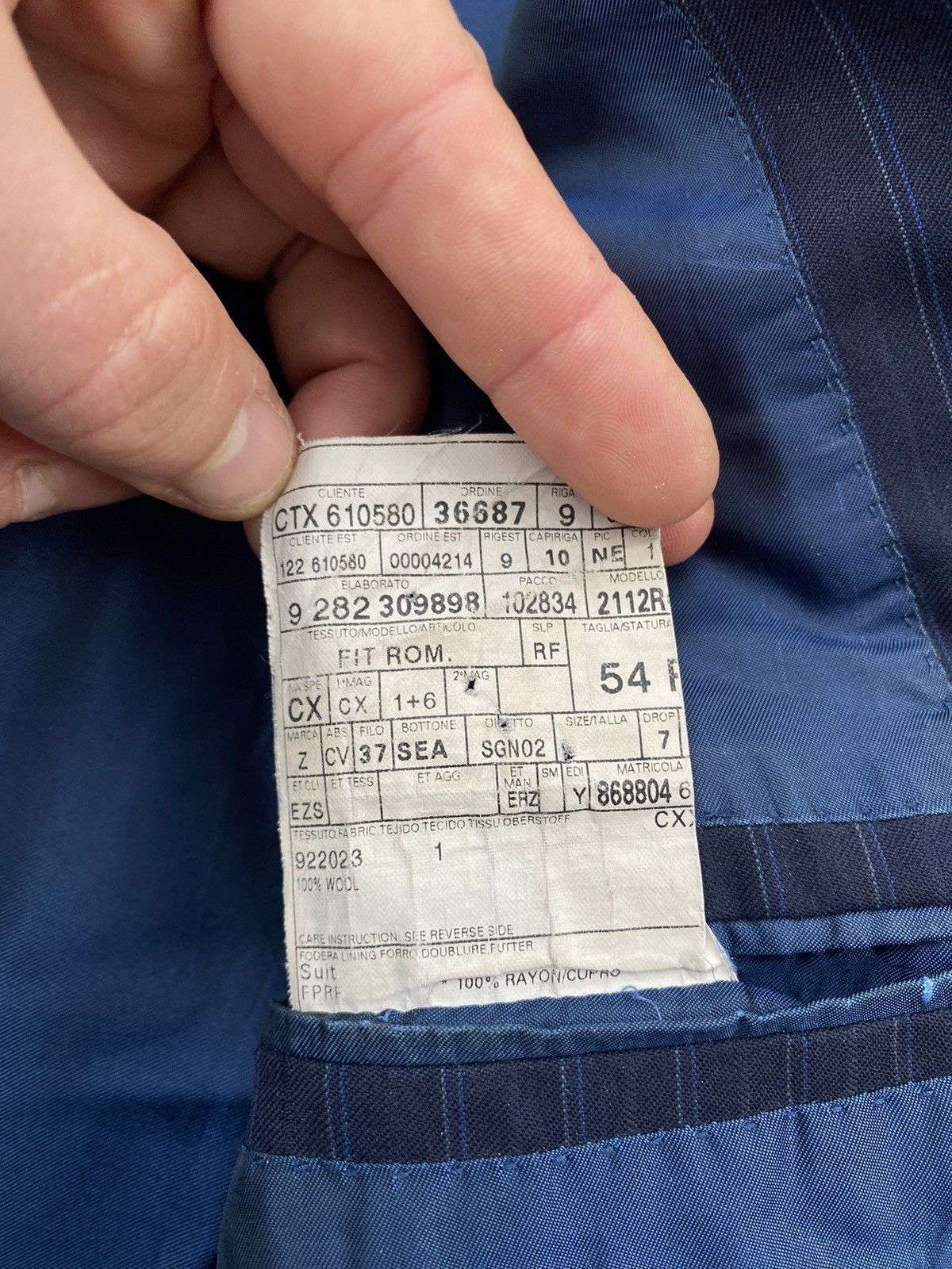 Ermenegildo Zegna Vintage wool Ermenegildo Zegna suits Size 54R - 12 Thumbnail