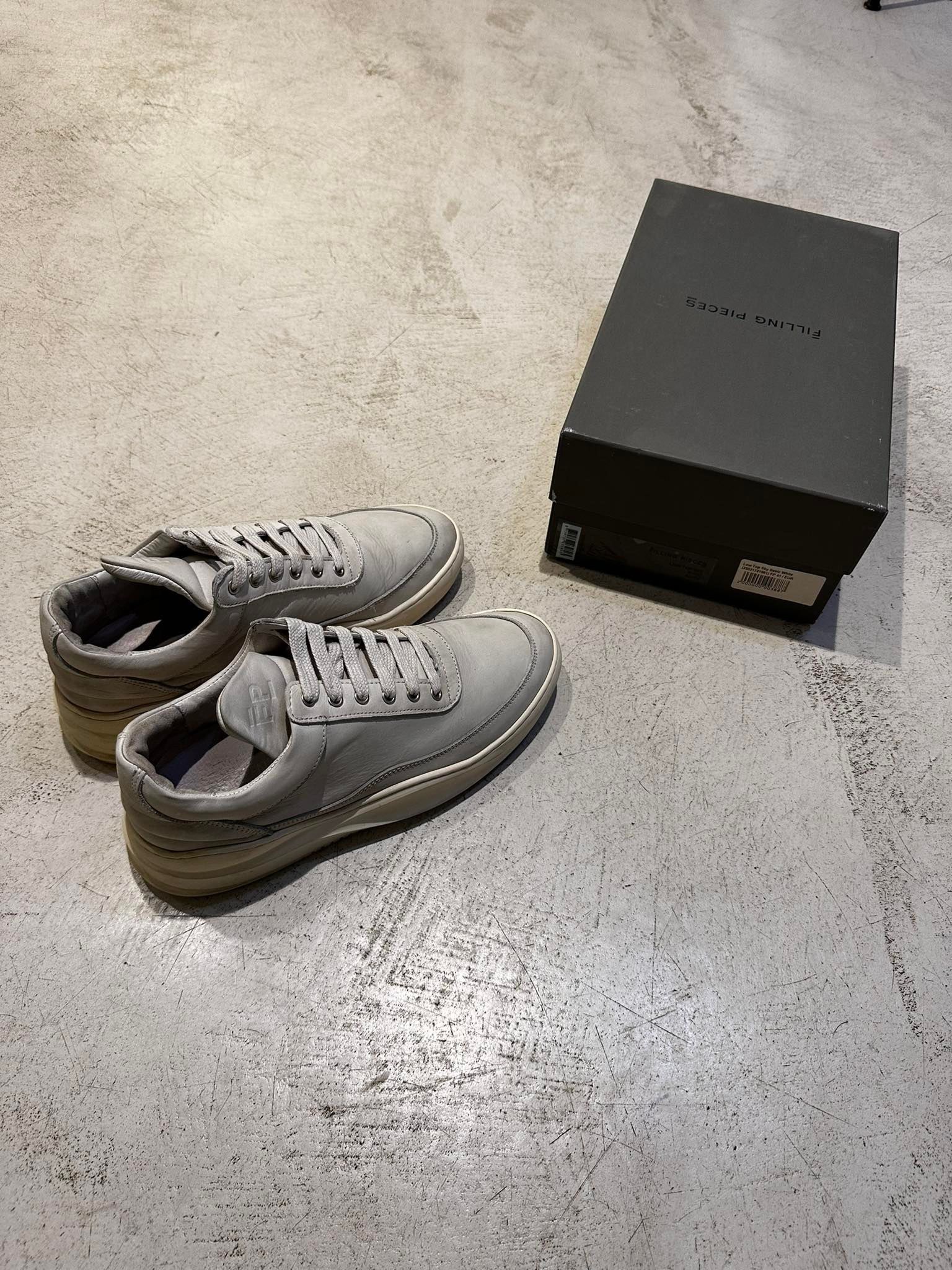 Filling Pieces Filling Pieces Low Top Sky Basic White US 8 EU 41 Size US 8 / EU 41 - 3 Thumbnail