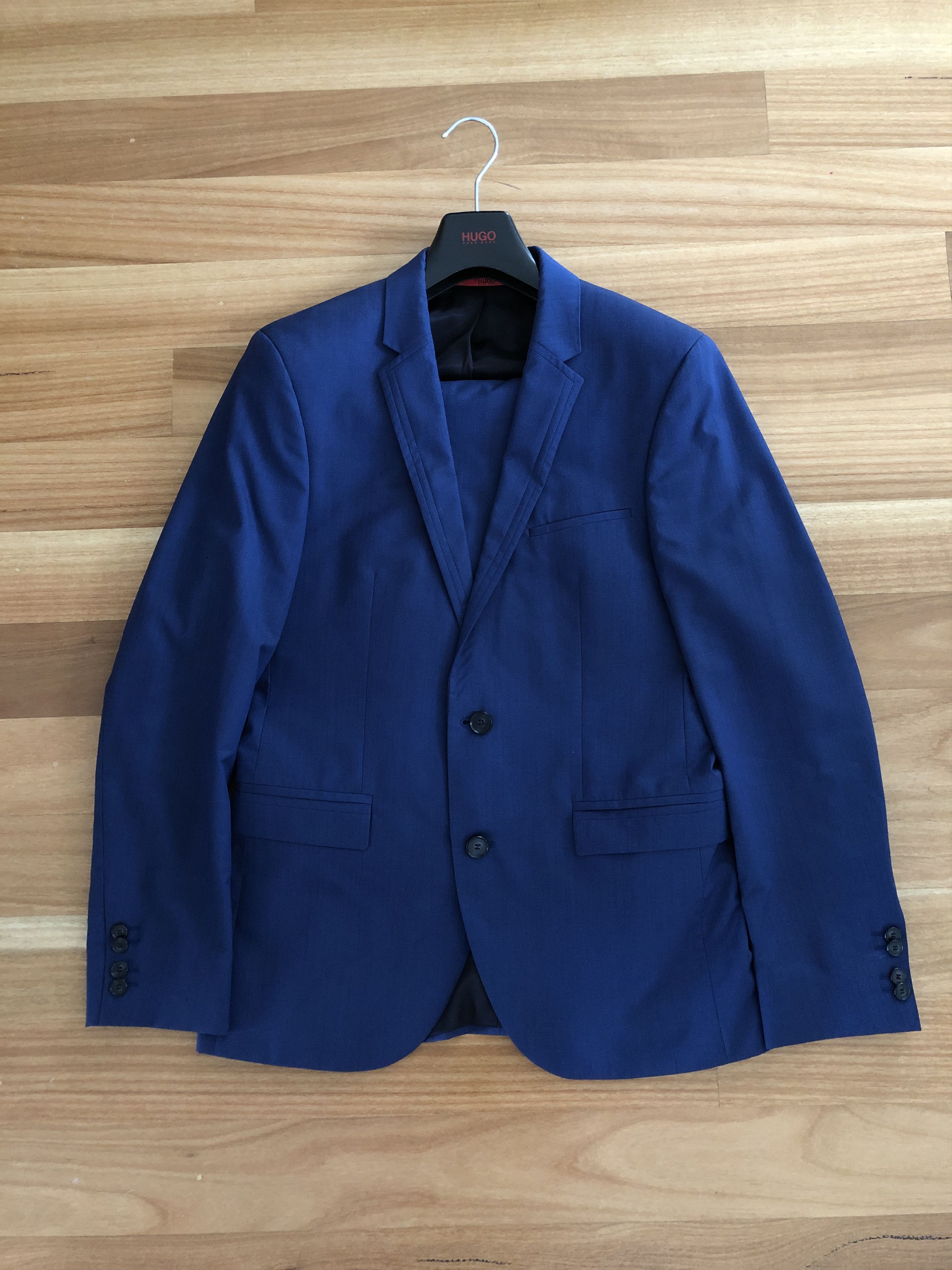 Hugo Boss Ahli / Henius Suit + Jordan Shirt Size 48R - 2 Thumbnail
